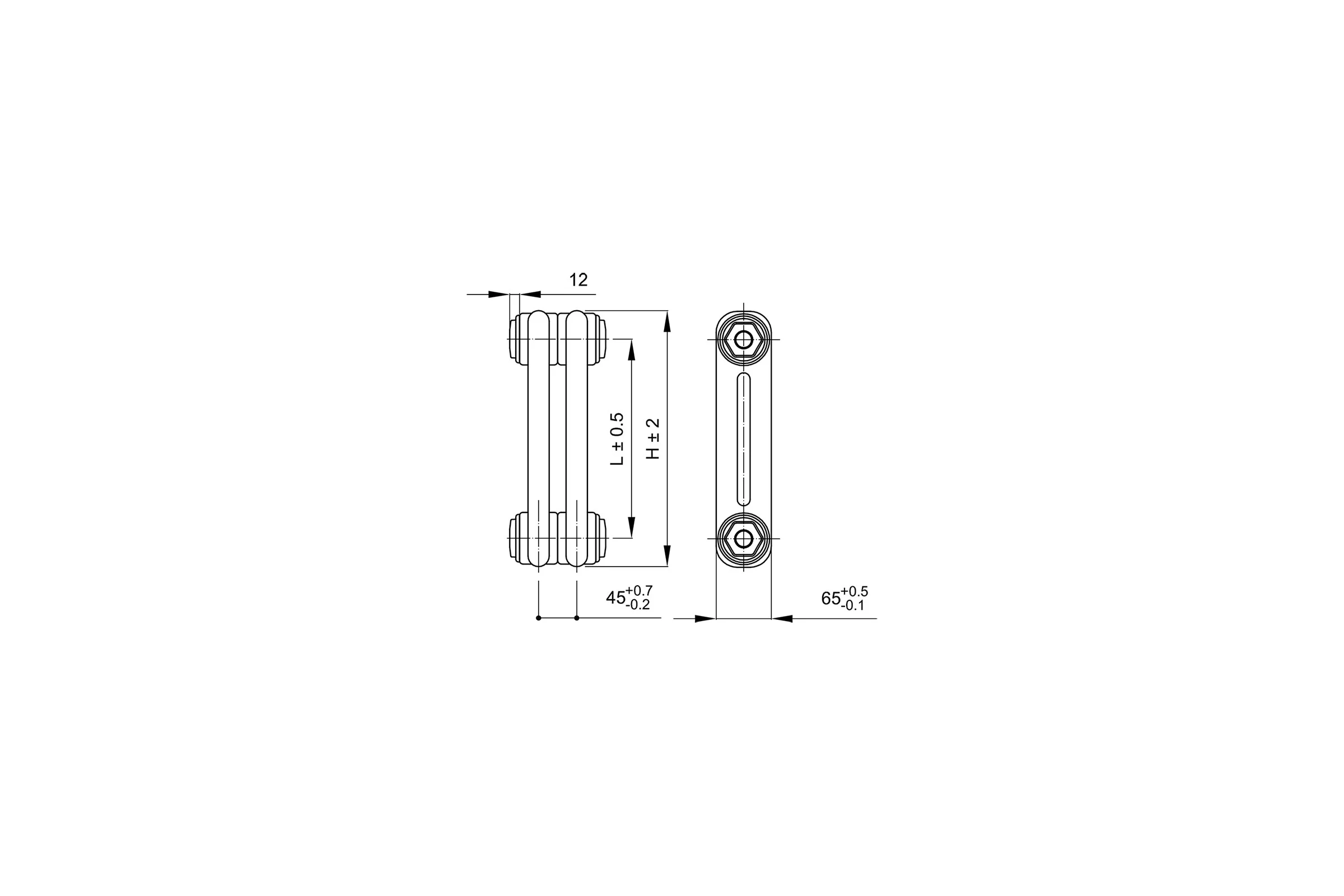 Стальной трубчатый радиатор IRSAP TESI/2 565 EL28 CL.01 T25 / RR205652801A425N01