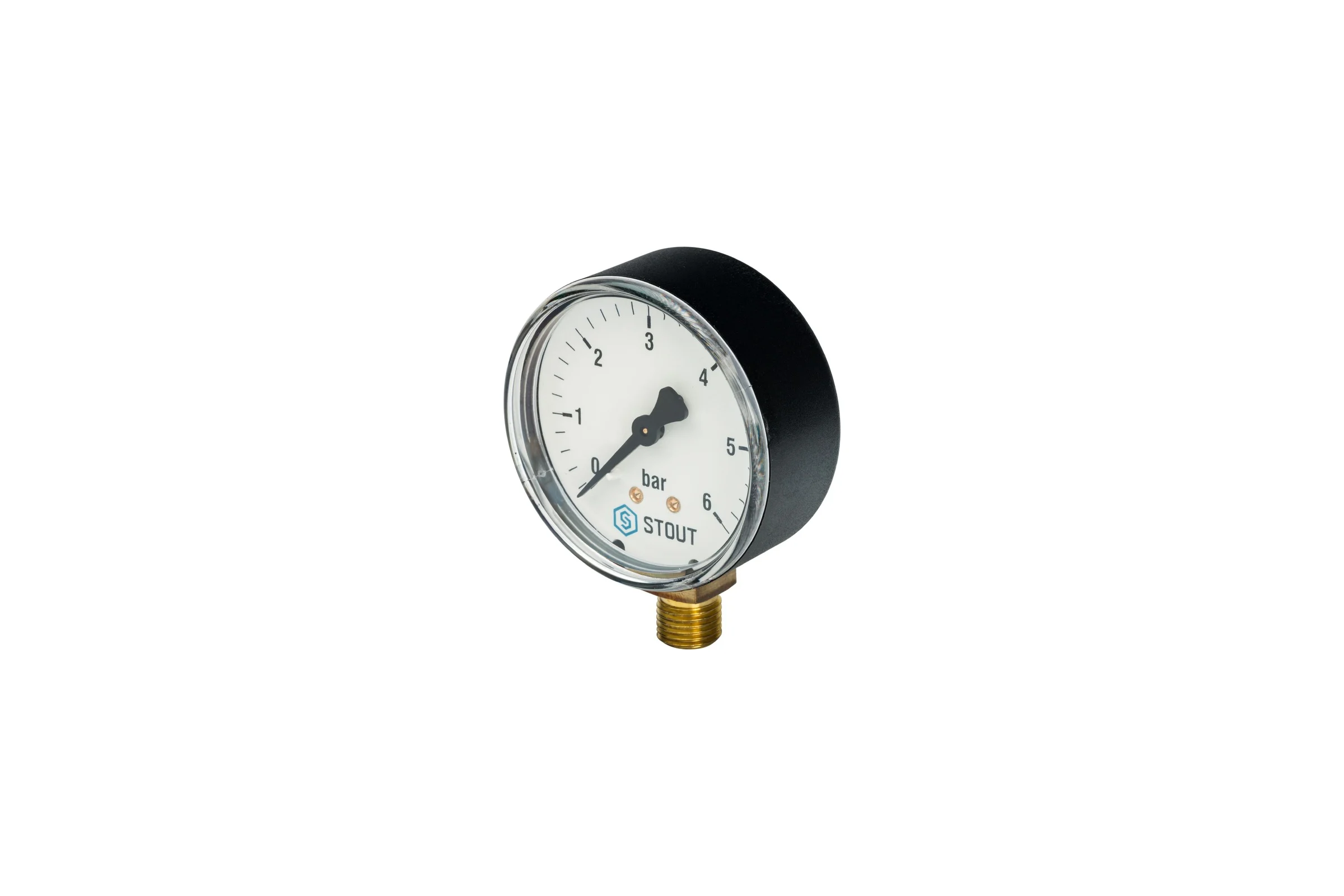 Радиальный манометр Корпус Dn 63 мм, 1/4" STOUT SIM-0010-631008