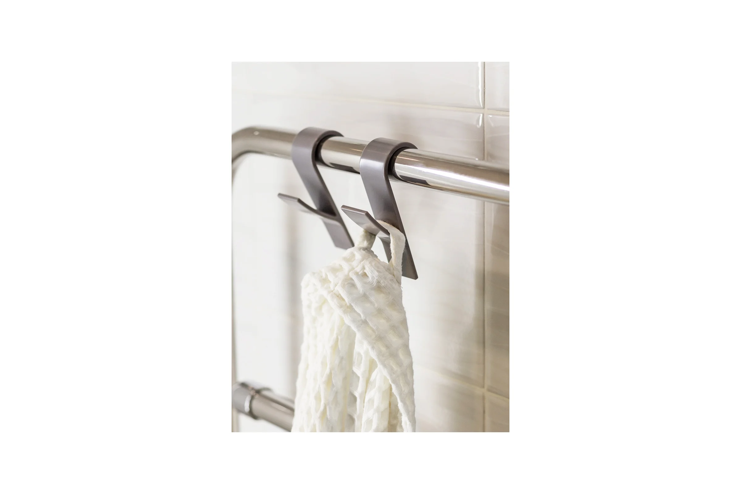 Комплект крючков Bath Plus пластик 2 шт., серые КП005
