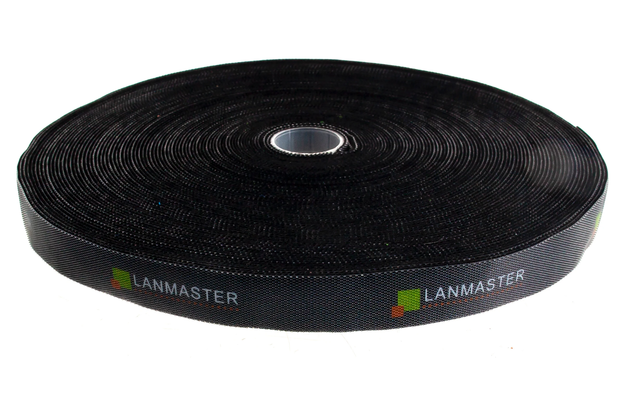 Хомут-липучка LANMASTER шириной 20 мм, 30 м, черный LAN-VCM30M-BK