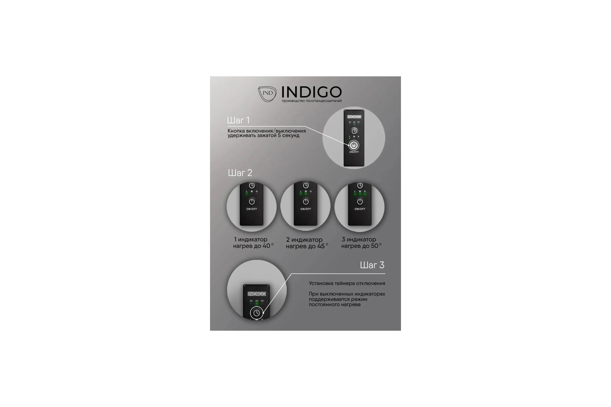 Электрический полотенцесушитель INDIGO Arc Lux б/п electro 70/30 таймер, скр.монтаж, унив.подкл.R/L, черный муар LCALE70-30BRRt