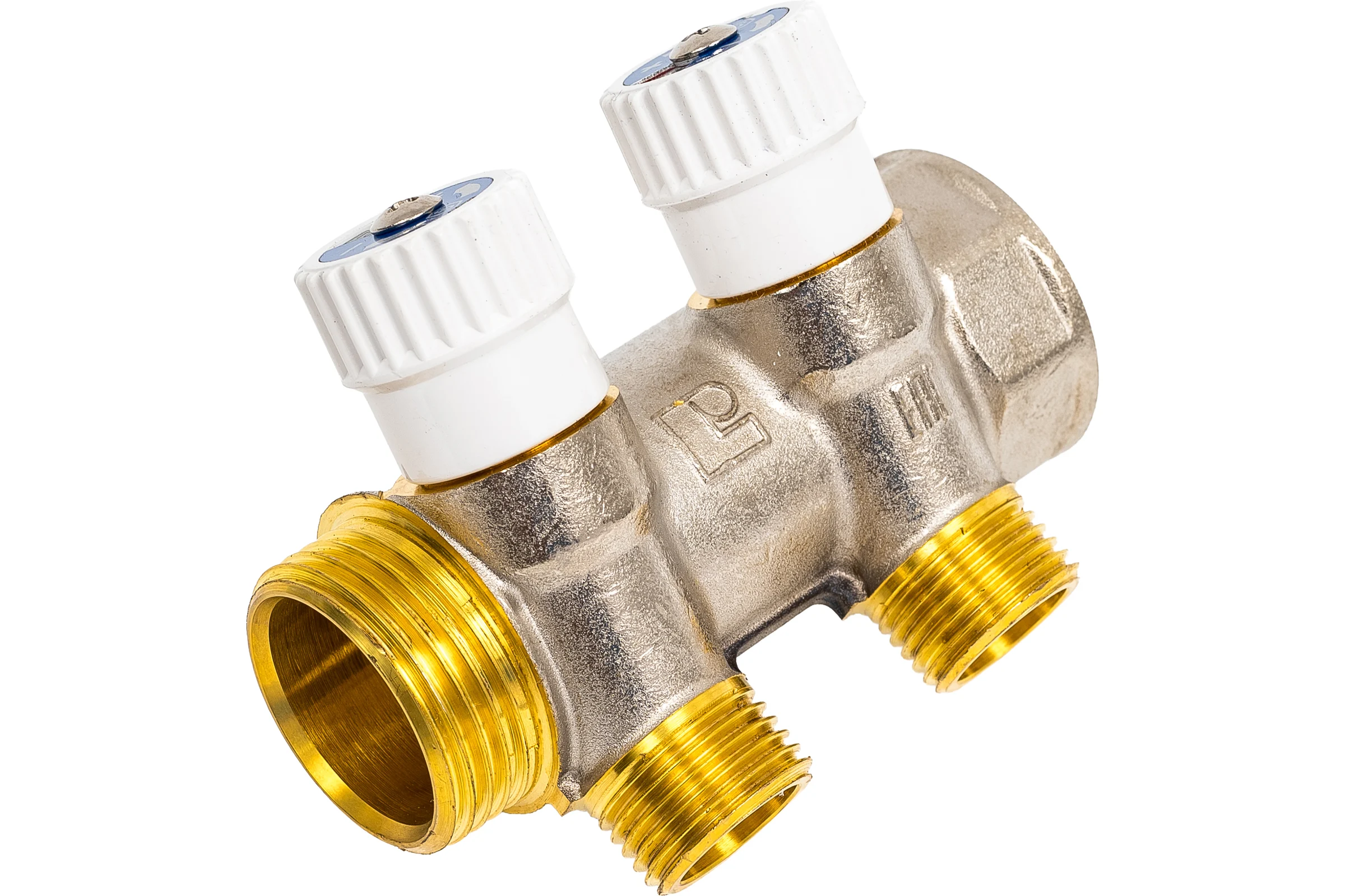 Распределительный коллектор STOUT 1, 2 отвода 1/2 пл. упл. SMB 6852 011202 RG008TN2K8V76K