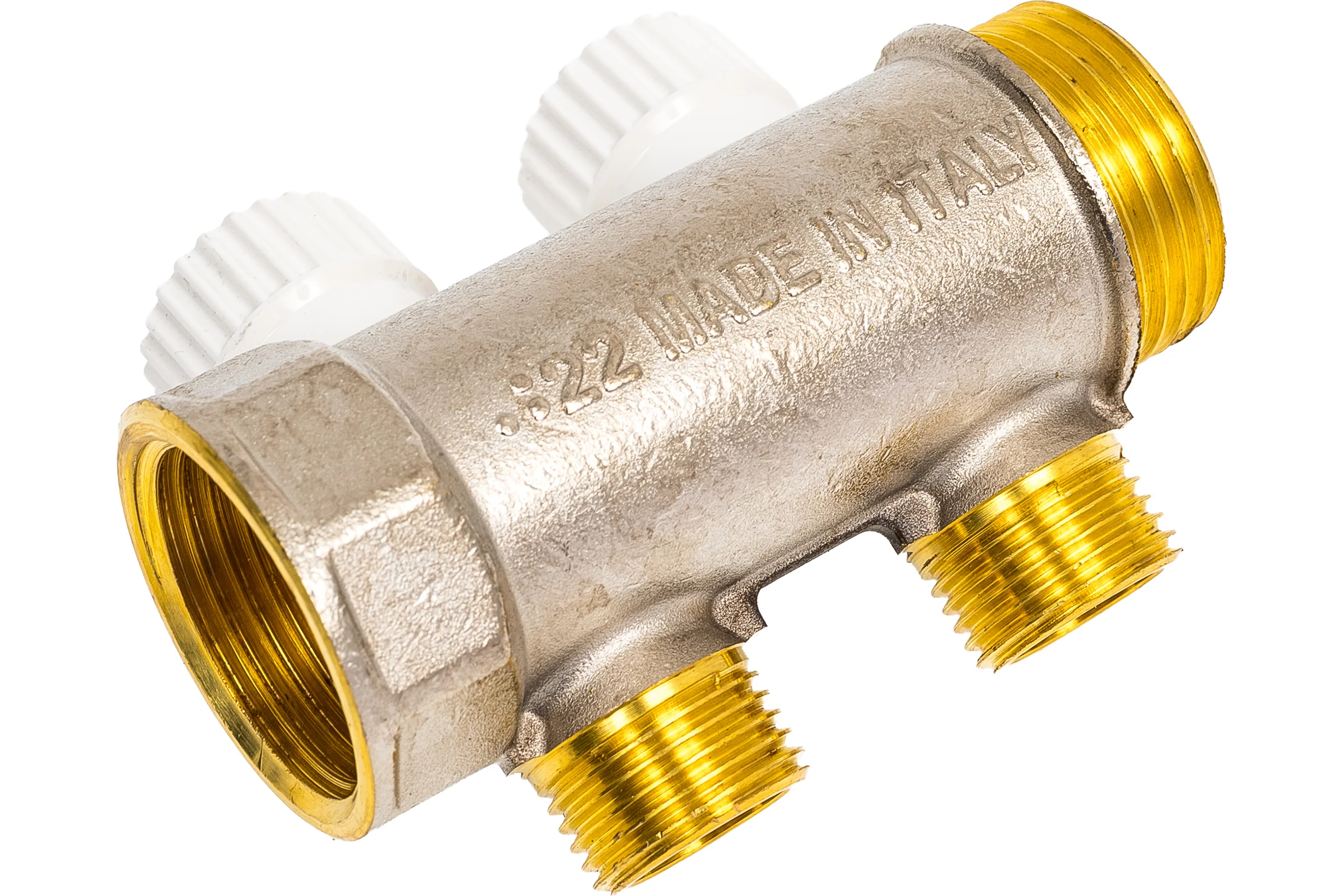 Распределительный коллектор STOUT 1, 2 отвода 1/2 пл. упл. SMB 6852 011202 RG008TN2K8V76K