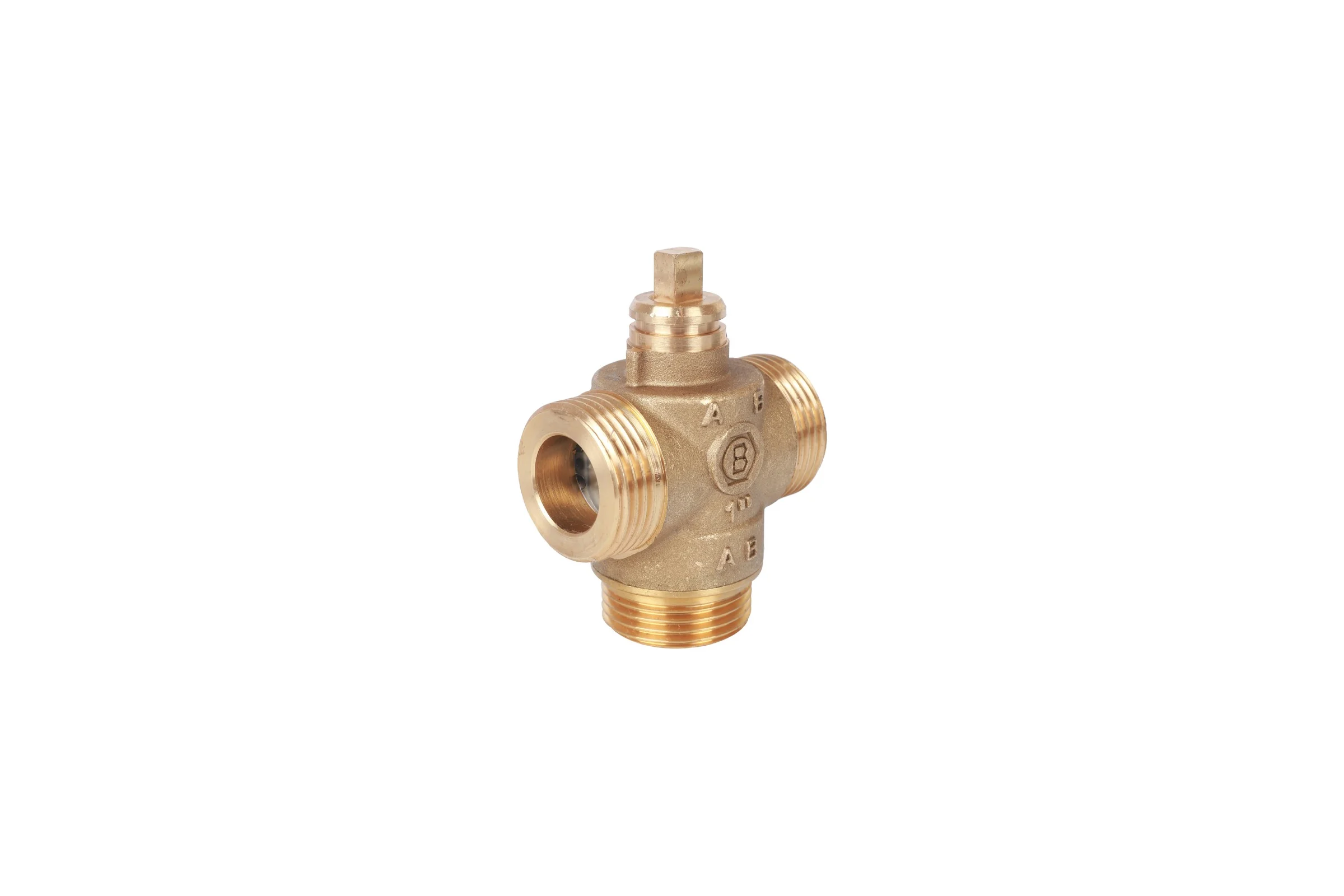 Компактный трехходовой зональный клапан STOUT сервопривод 230V НР 1 SVM-0070-300125 RG008TIK4D046B