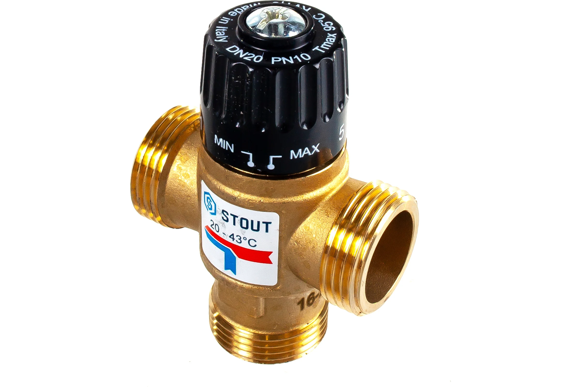 Термостатический смесительный клапан STOUT G 1” M SVM-0120-164325 RG008TIGDSDS8K