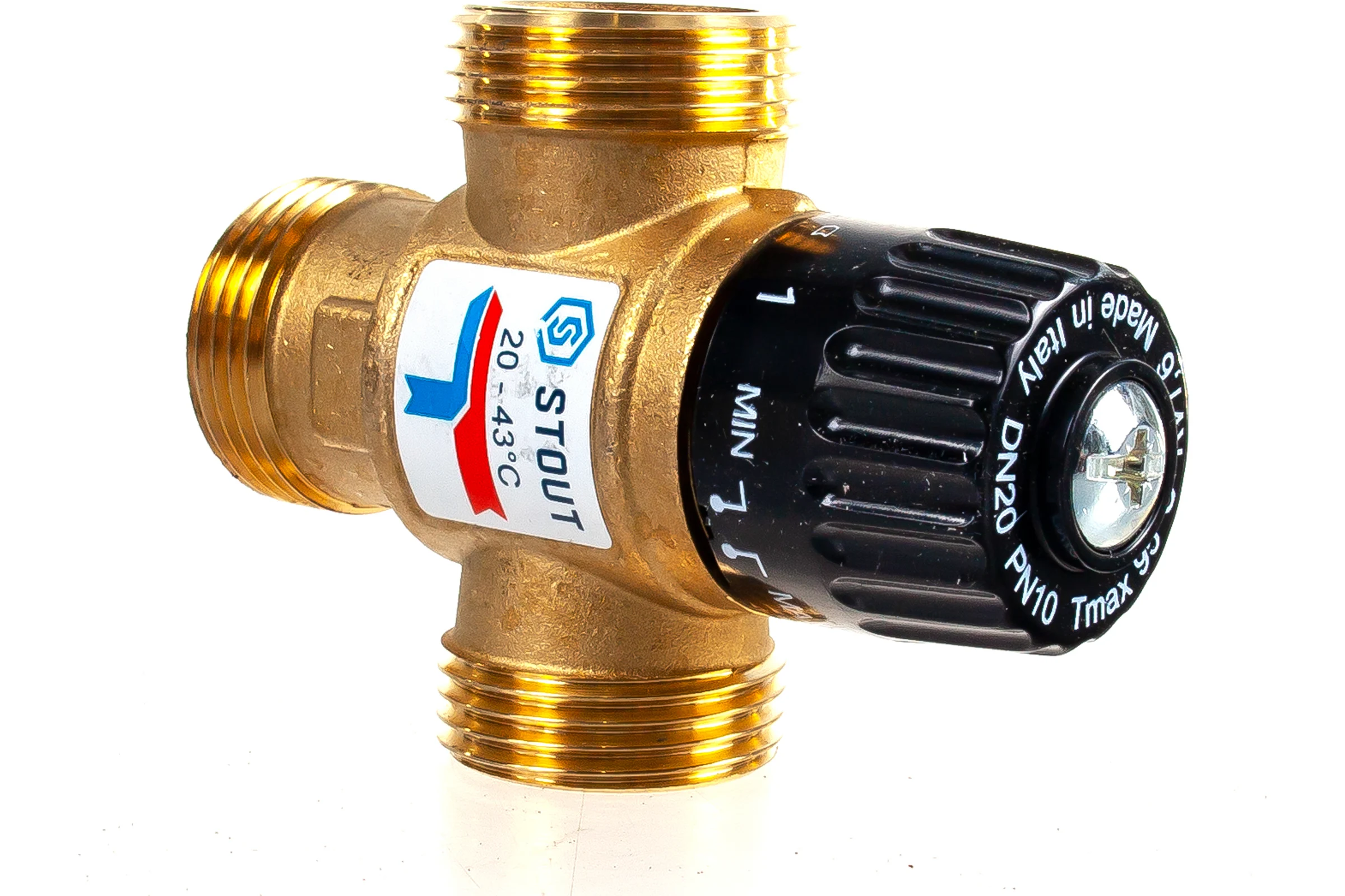 Термостатический смесительный клапан STOUT G 1” M SVM-0120-164325 RG008TIGDSDS8K