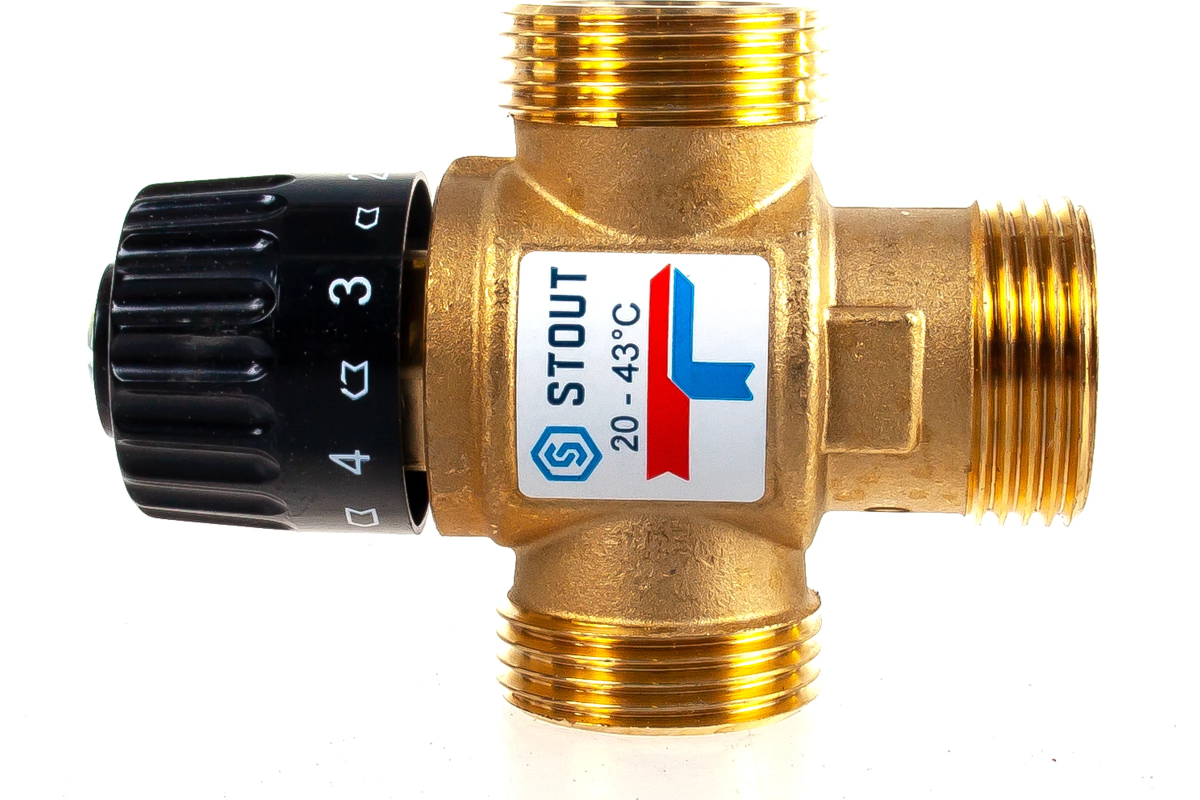 Термостатический смесительный клапан STOUT G 1” M SVM-0120-164325 RG008TIGDSDS8K