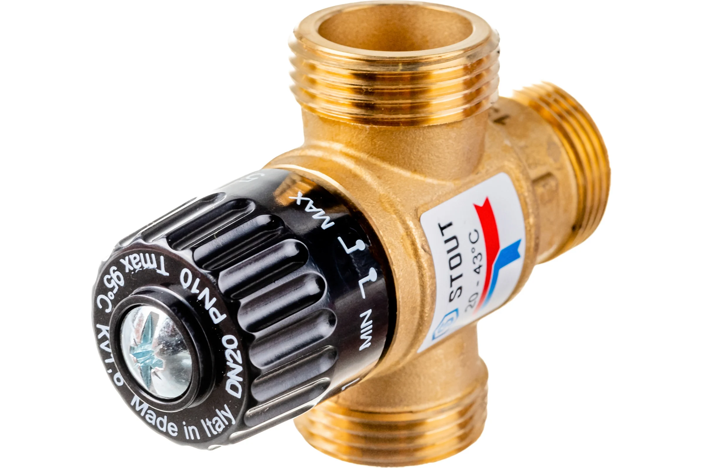Термостатический смесительный клапан STOUT G 1” M SVM-0120-164325 RG008TIGDSDS8K