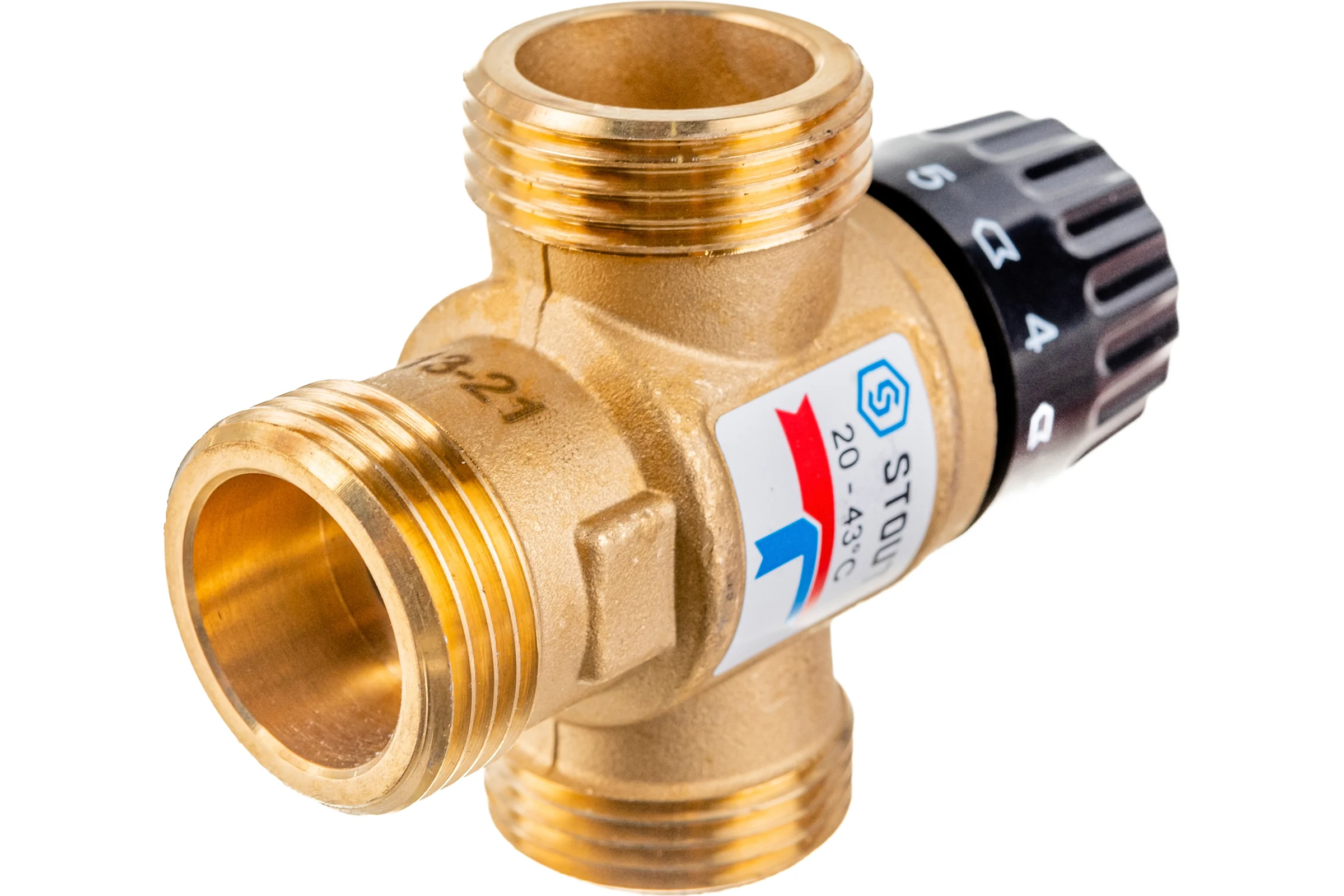 Термостатический смесительный клапан STOUT G 1” M SVM-0120-164325 RG008TIGDSDS8K