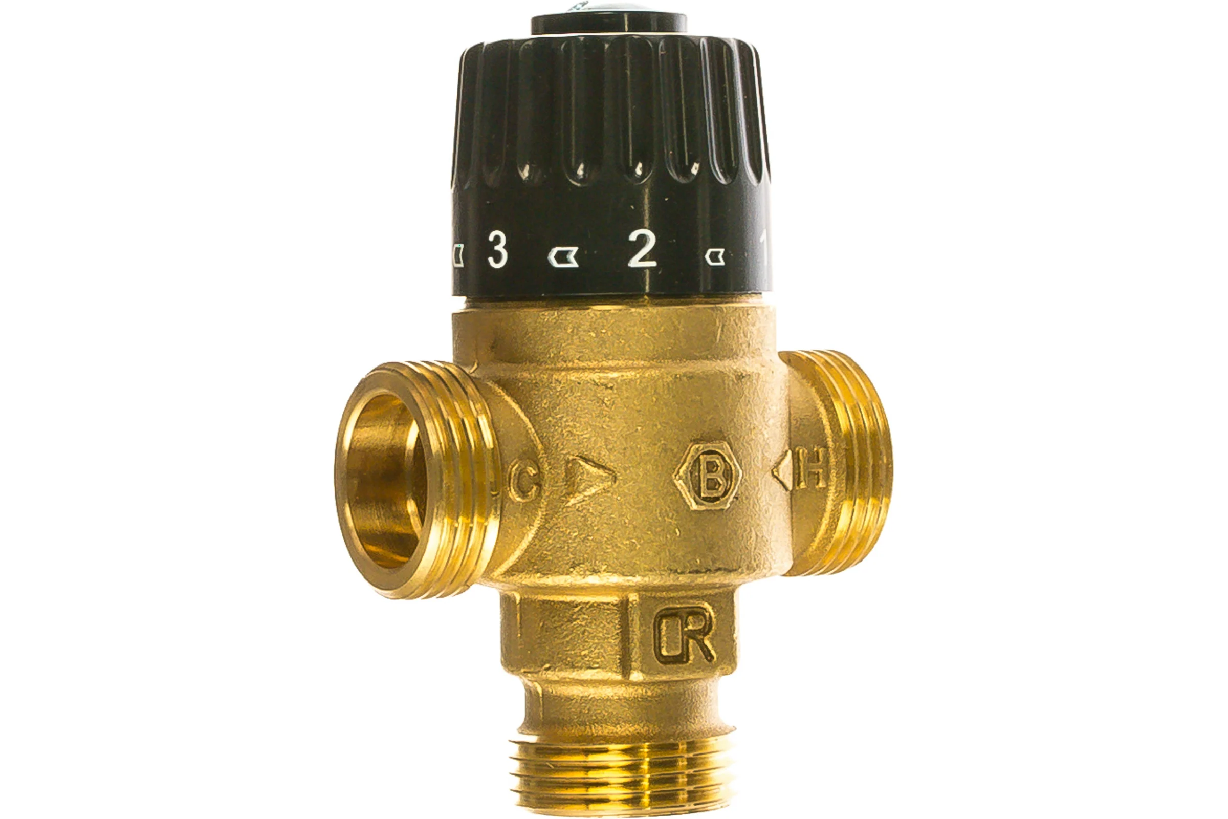 Термостатический смесительный клапан STOUT 3/4 НР, 30-65°С, KV 2.3 SVM-0125-236520 RG008TIGH3FUGJ