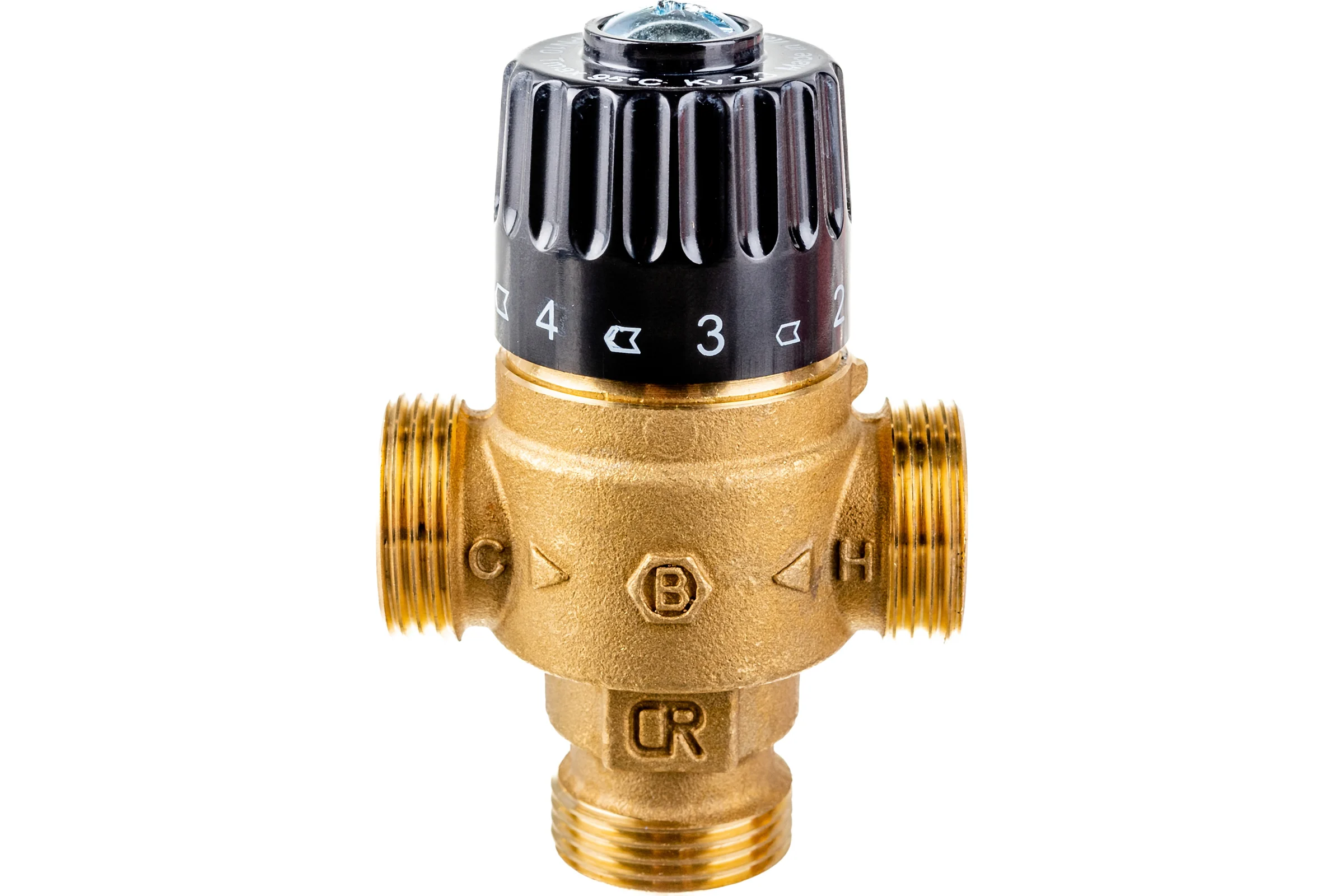 Термостатический смесительный клапан STOUT 3/4 НР, 30-65°С, KV 2.3 SVM-0125-236520 RG008TIGH3FUGJ
