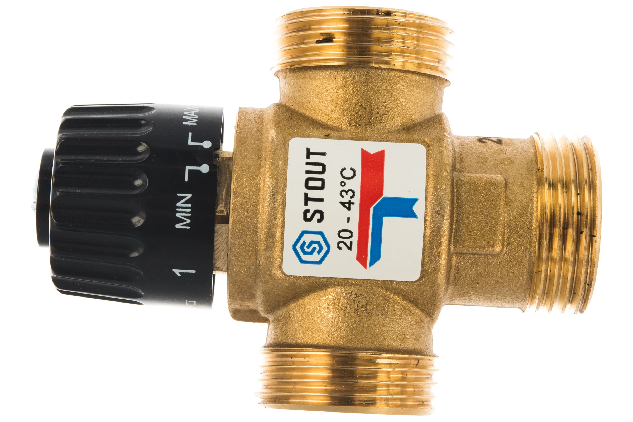 Термостатический смесительный клапан STOUT G 1” M SVM-0120-254325 RG008TIGFLR9AV