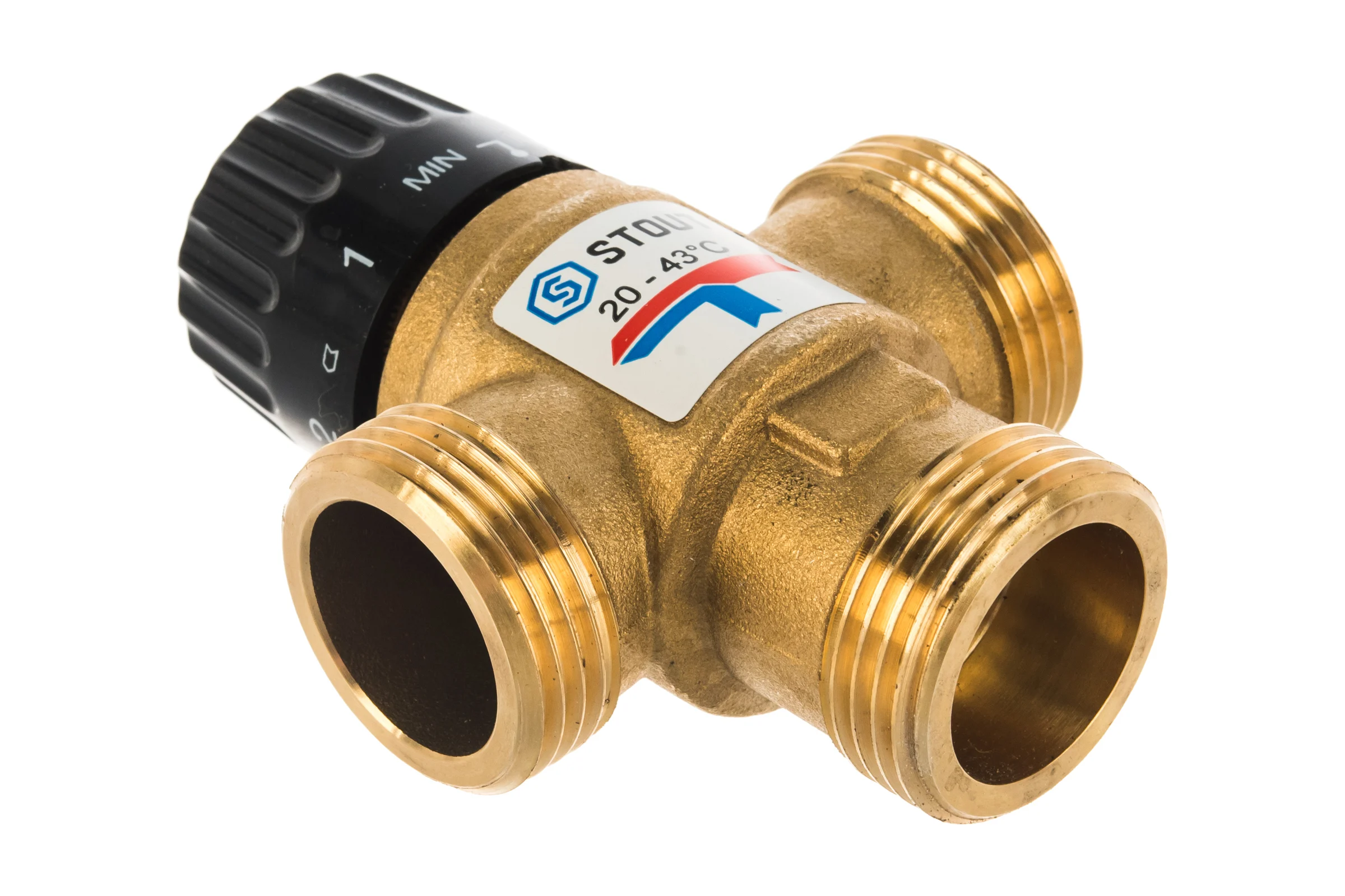Термостатический смесительный клапан STOUT G 1” M SVM-0120-254325 RG008TIGFLR9AV