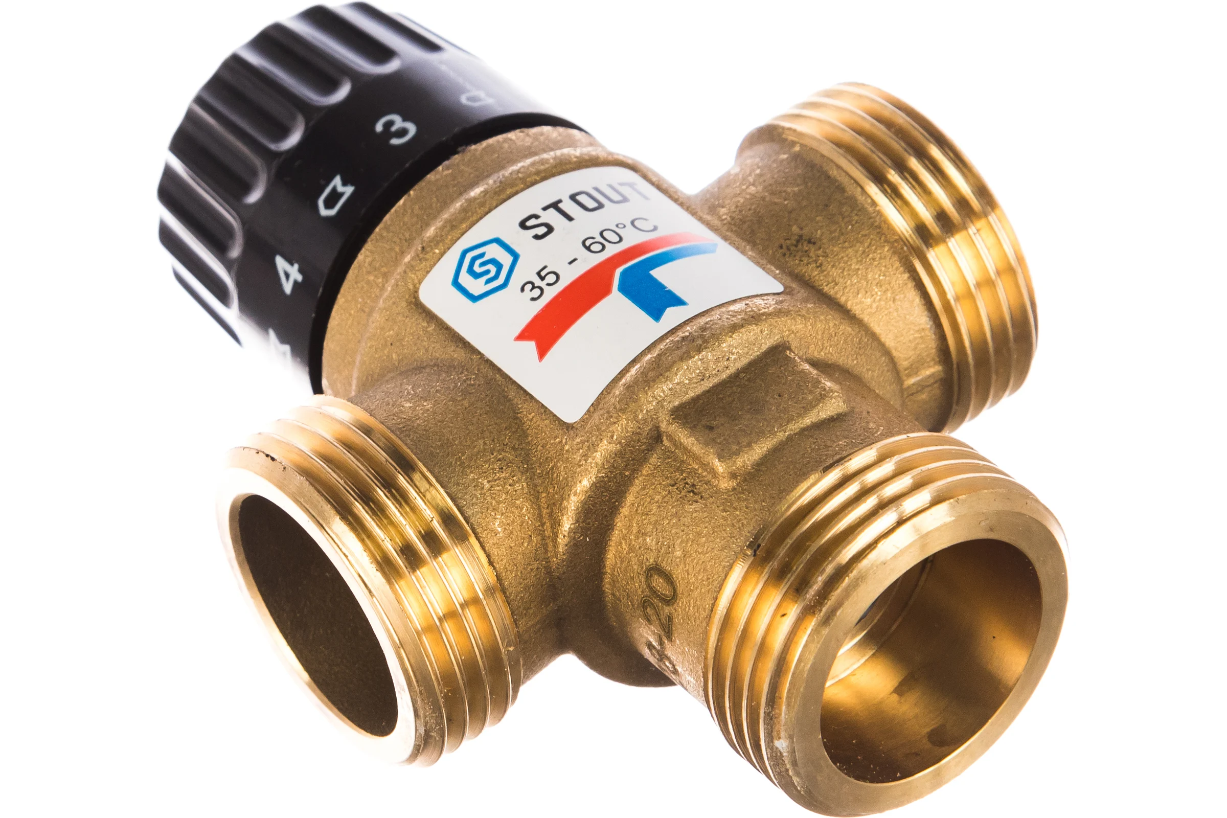Термостатический смесительный клапан STOUT 1 SVM-0120-256025 RG008TIGGQD70Q