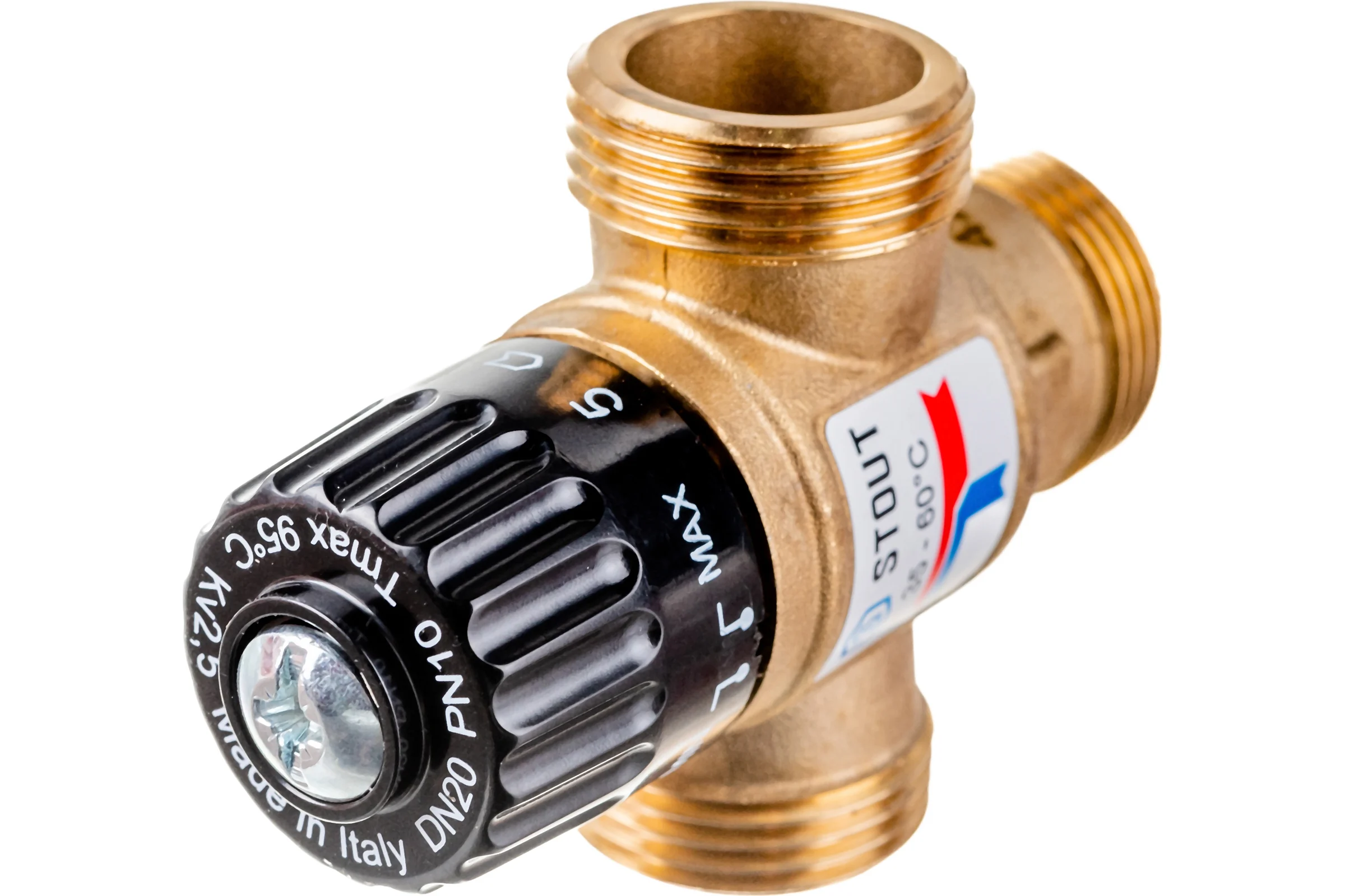 Термостатический смесительный клапан STOUT 1 SVM-0120-256025 RG008TIGGQD70Q