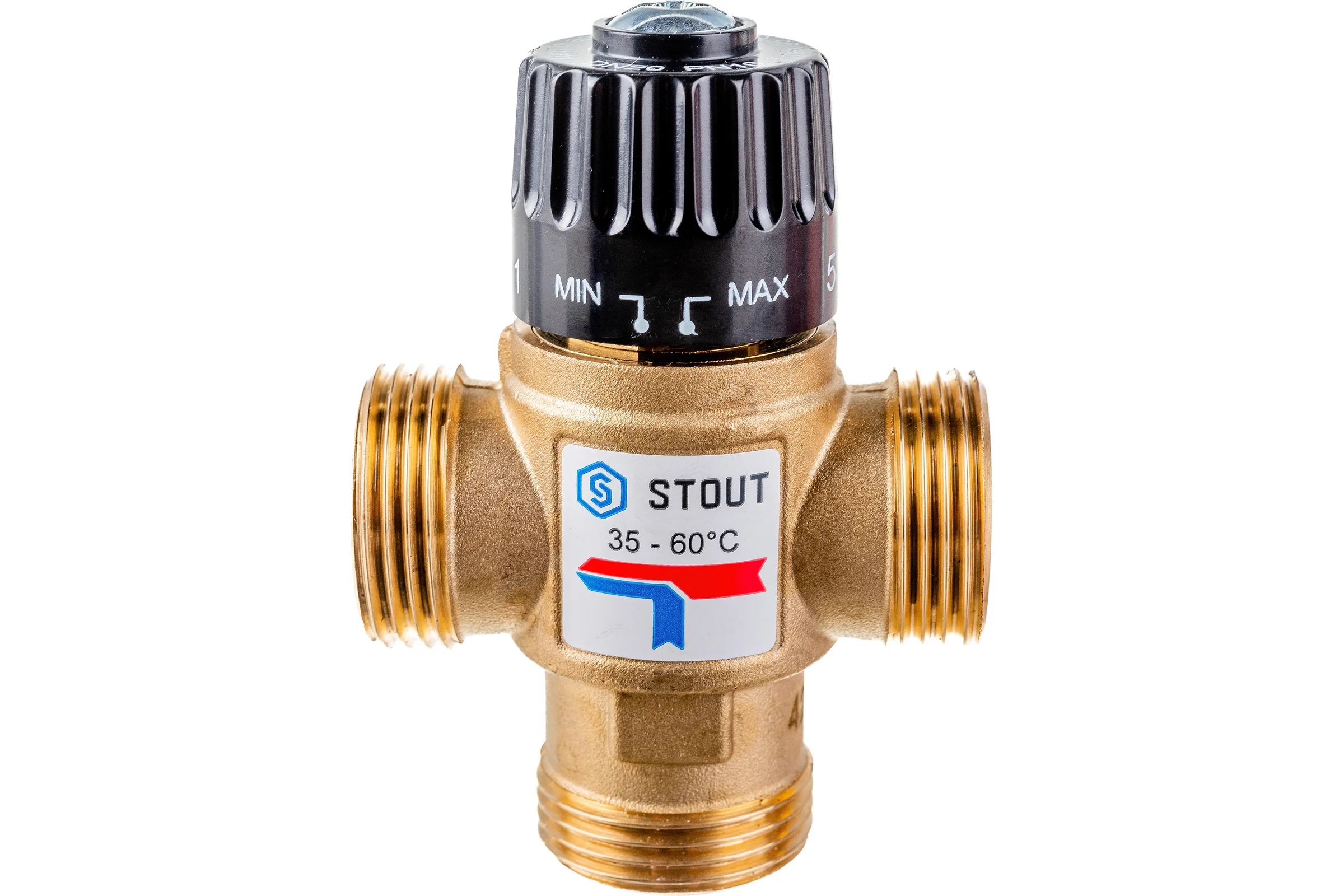 Термостатический смесительный клапан STOUT 1 SVM-0120-256025 RG008TIGGQD70Q