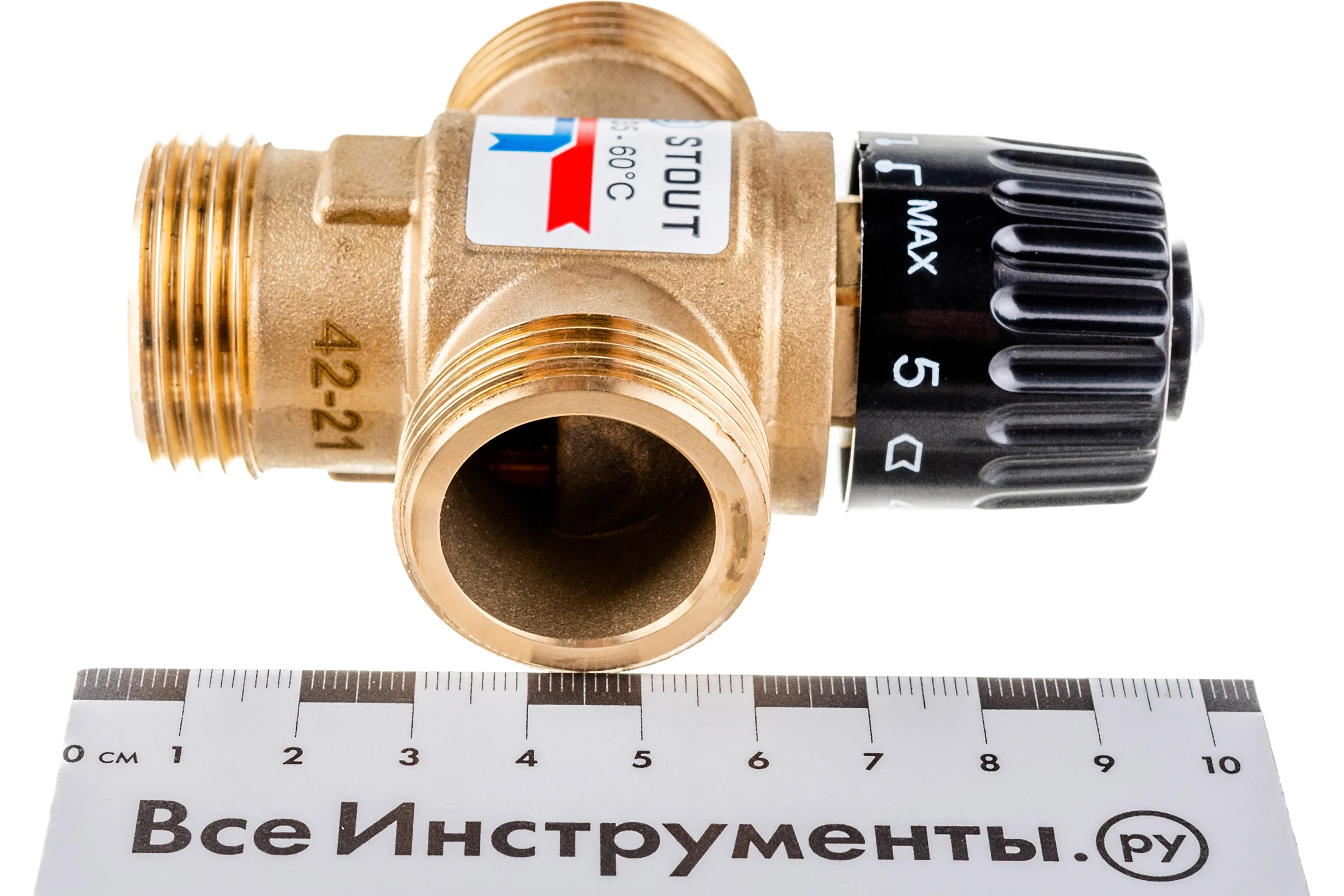 Термостатический смесительный клапан STOUT 1 SVM-0120-256025 RG008TIGGQD70Q