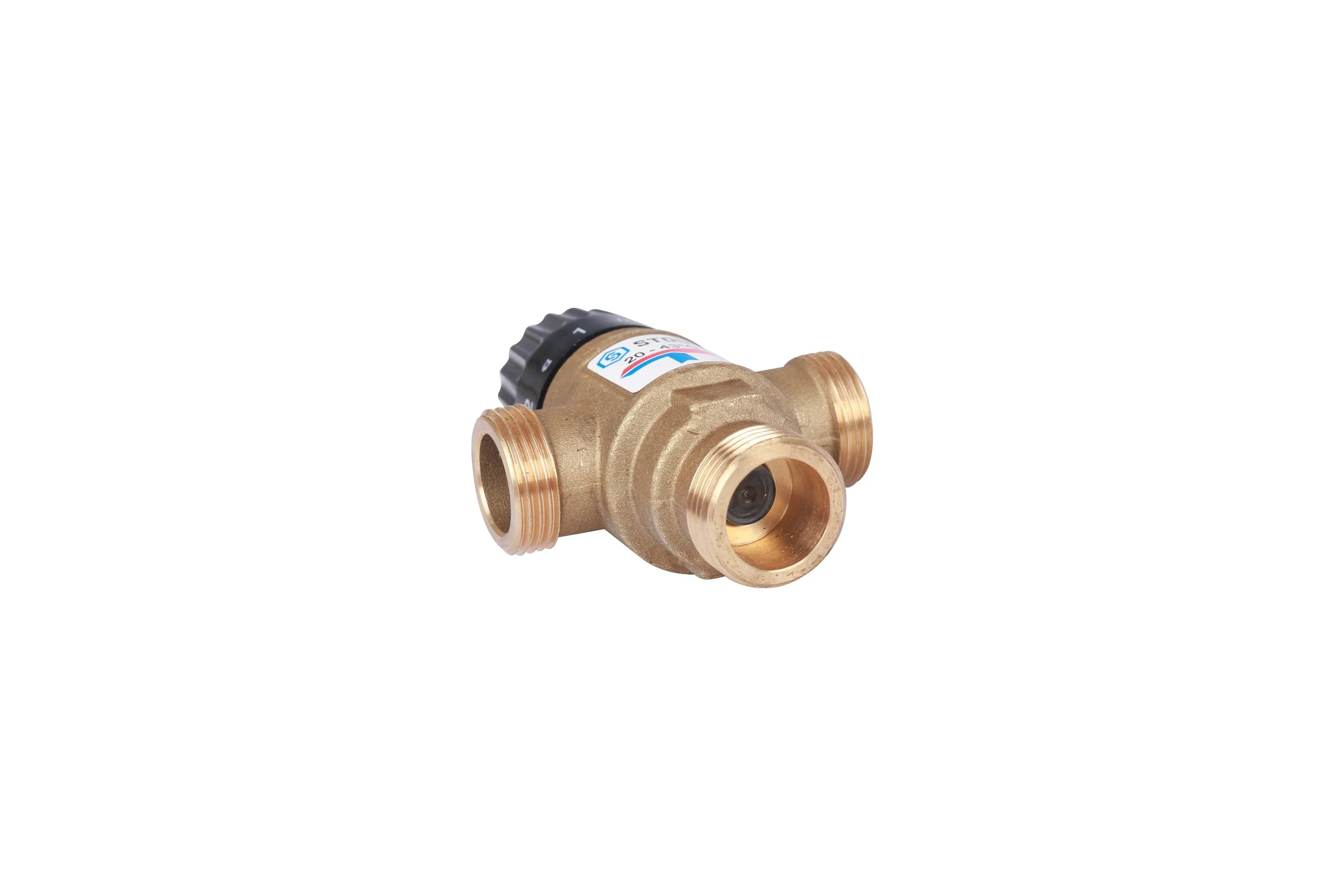 Термостатический смесительный клапан STOUT 3/4 НР, 20-43°С, KV 1.6 SVM-0120-164320 RG008TIGE3D461