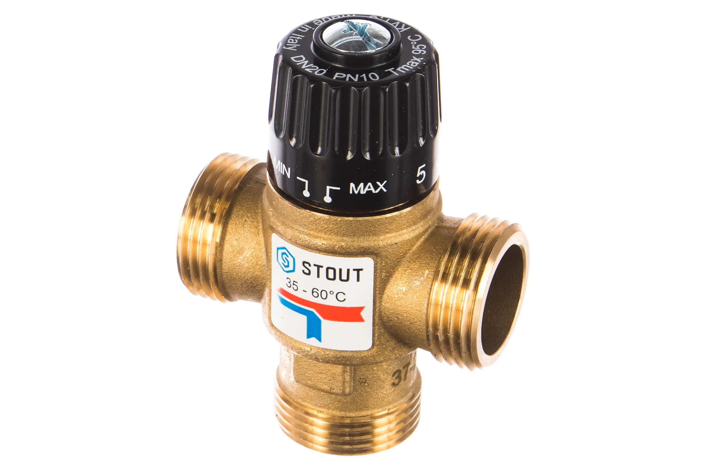 Термостатический смесительный клапан STOUT 1 SVM-0120-166025 RG008TIGFKCNQF