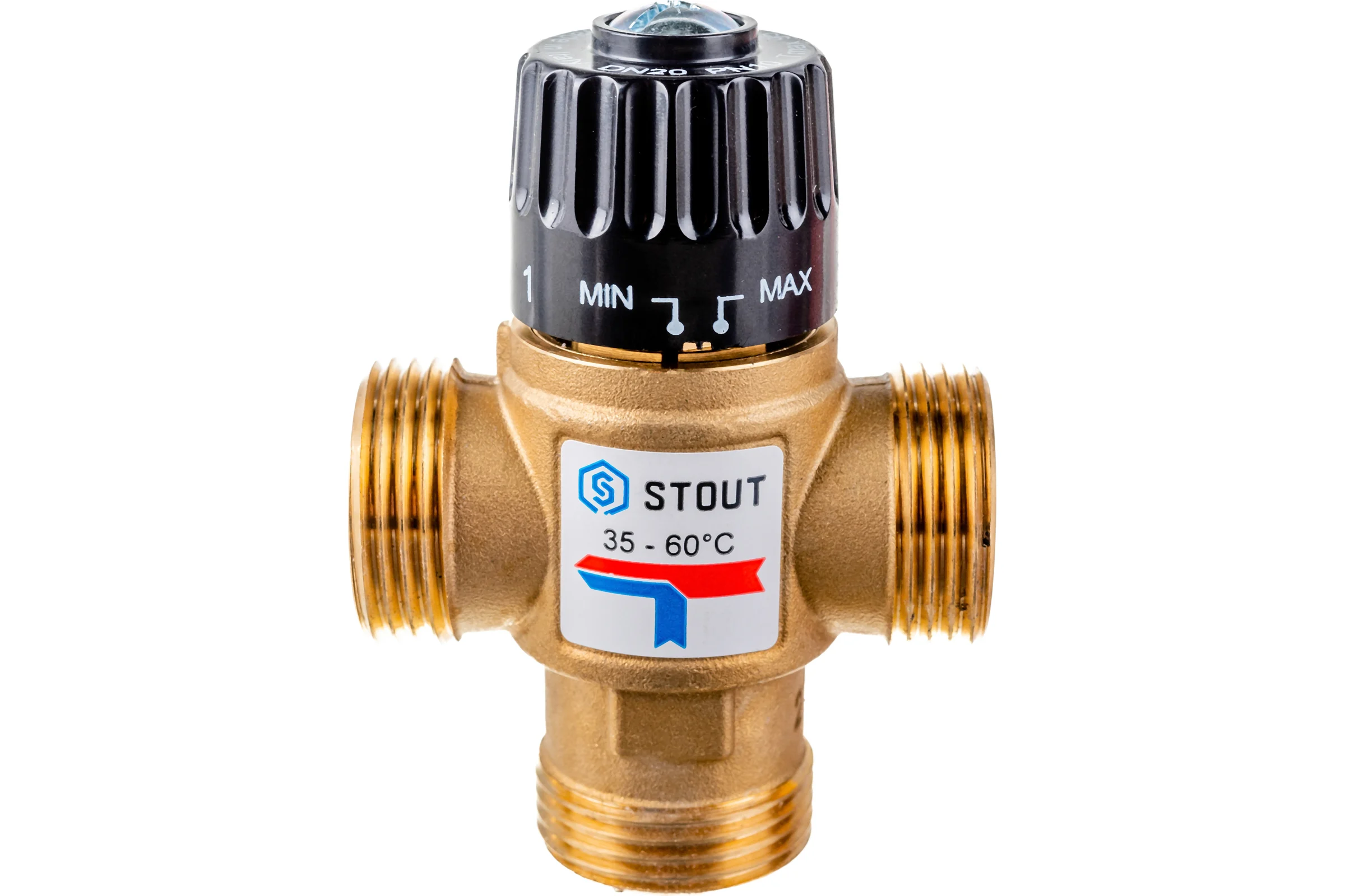 Термостатический смесительный клапан STOUT 1 SVM-0120-166025 RG008TIGFKCNQF