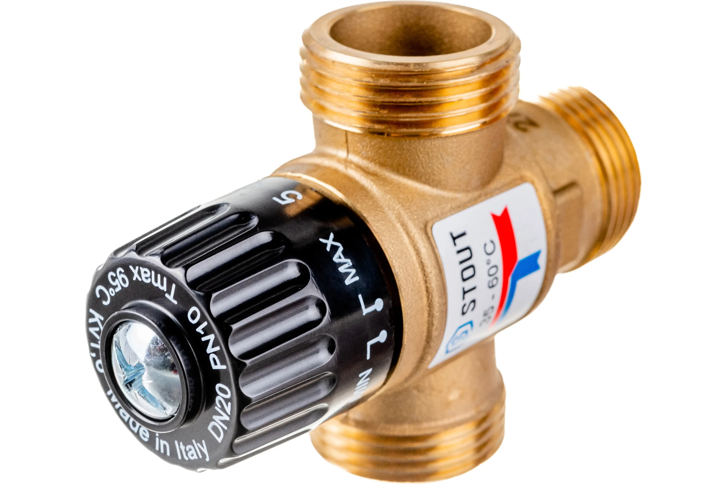 Термостатический смесительный клапан STOUT 1 SVM-0120-166025 RG008TIGFKCNQF