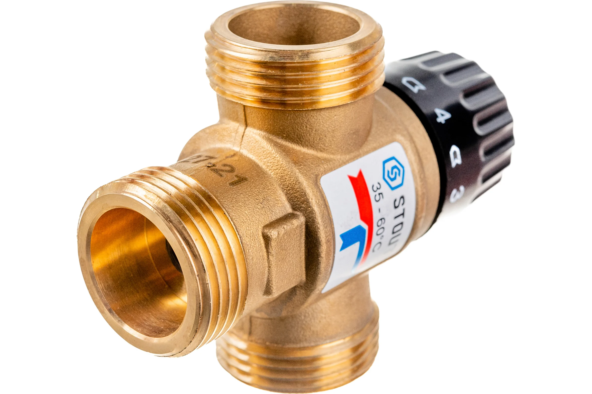 Термостатический смесительный клапан STOUT 1 SVM-0120-166025 RG008TIGFKCNQF