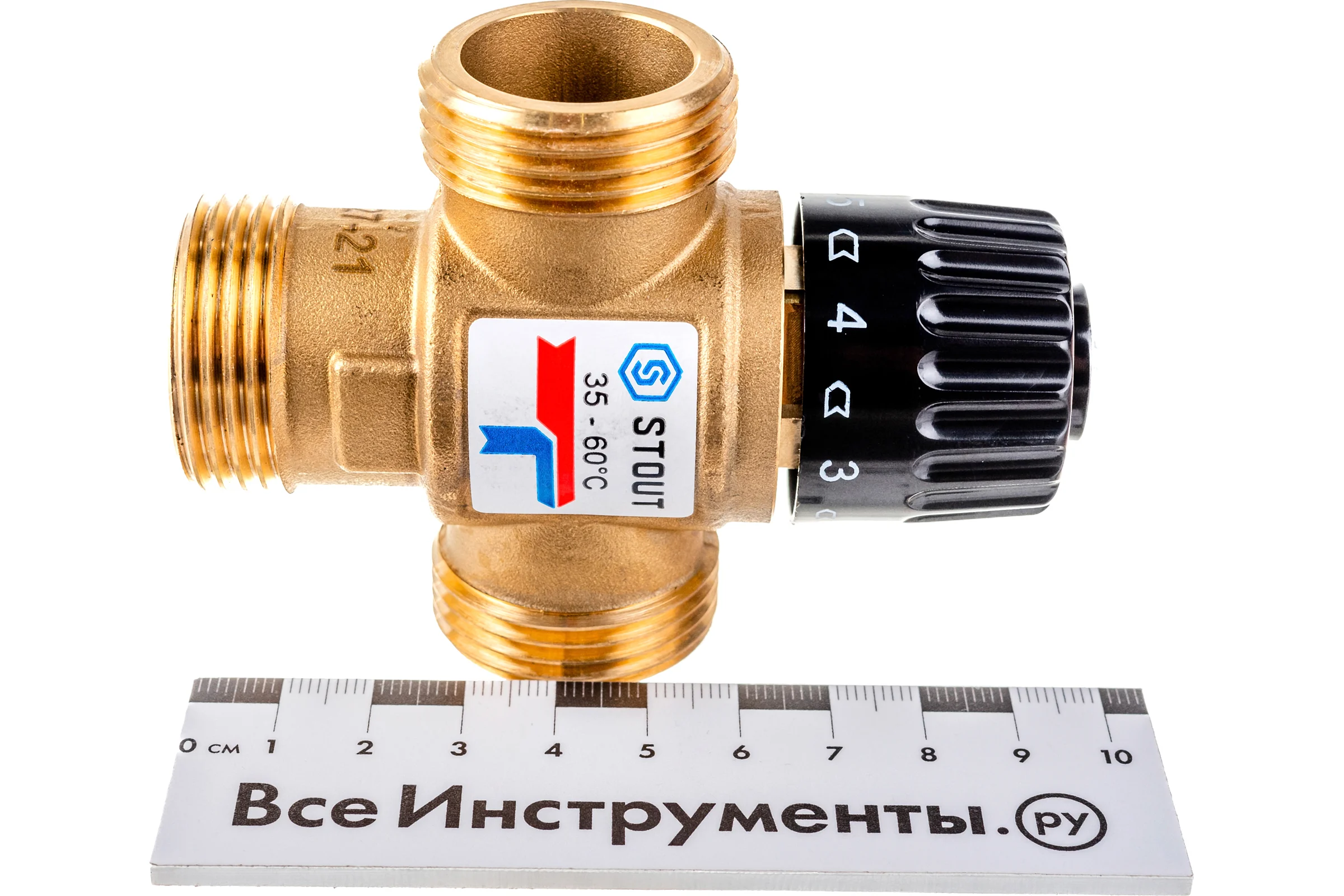 Термостатический смесительный клапан STOUT 1 SVM-0120-166025 RG008TIGFKCNQF
