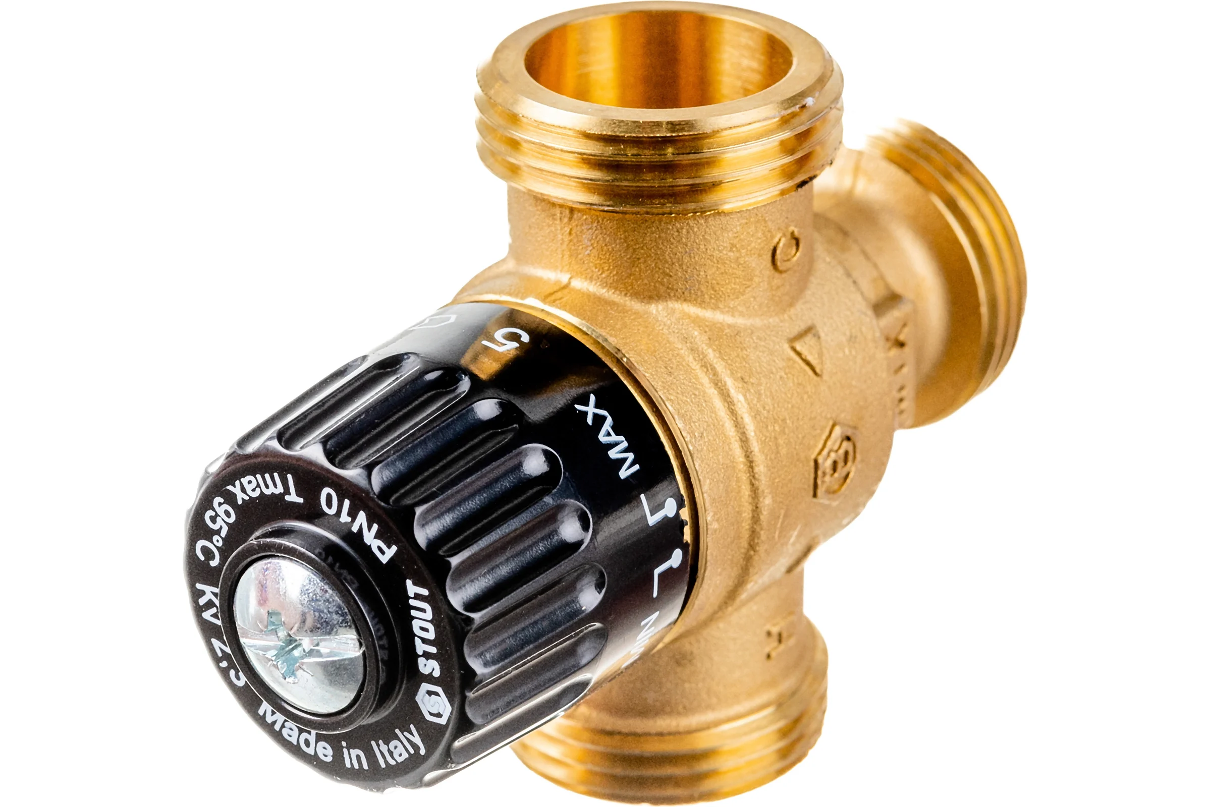 Термостатический смесительный клапан STOUT 1 НР, 30-65°С, KV 2.3 SVM-0125-236525 RG008TIGH6N45M