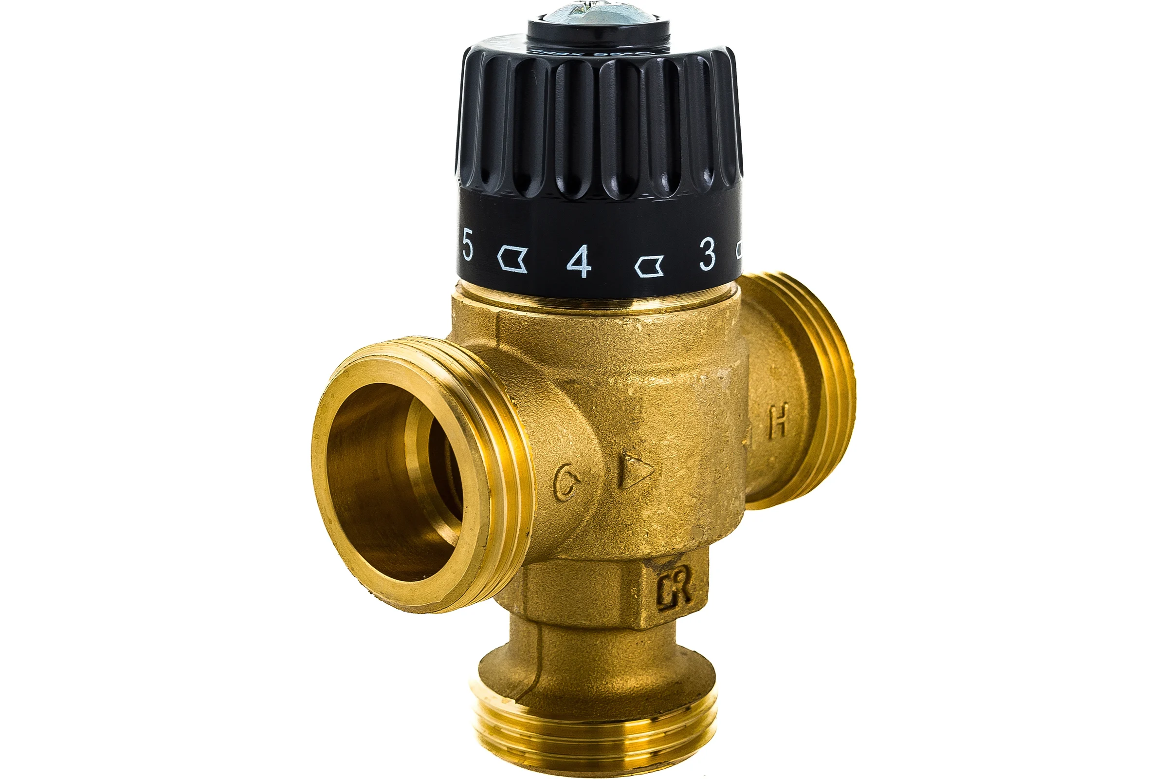 Термостатический смесительный клапан STOUT 1 НР, 30-65°С, KV 2.3 SVM-0125-236525 RG008TIGH6N45M