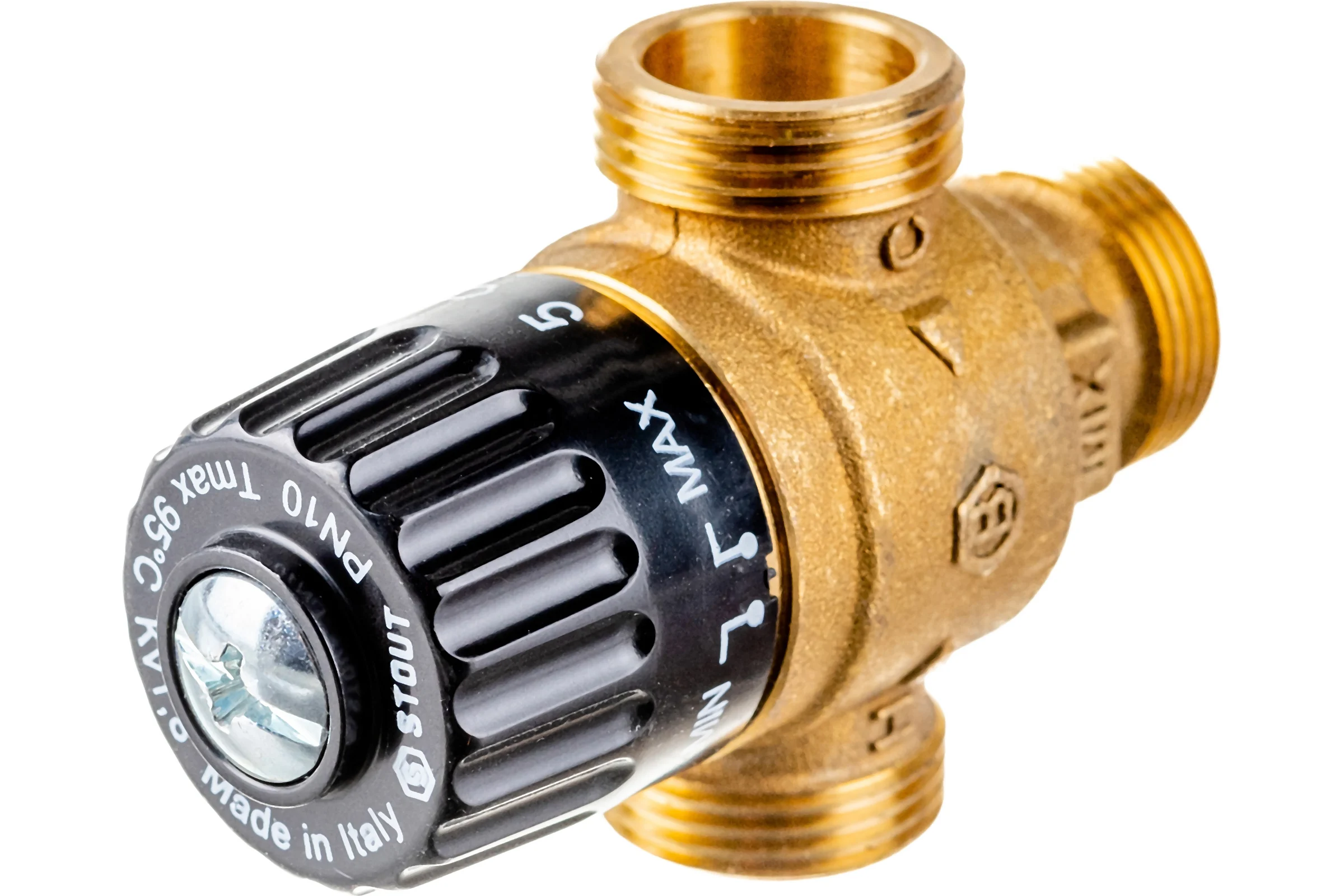 Термостатический смесительный клапан STOUT 3/4 НР, 30-65°С, KV 1.8 SVM-0125-186520 RG008TIGGRRJBK