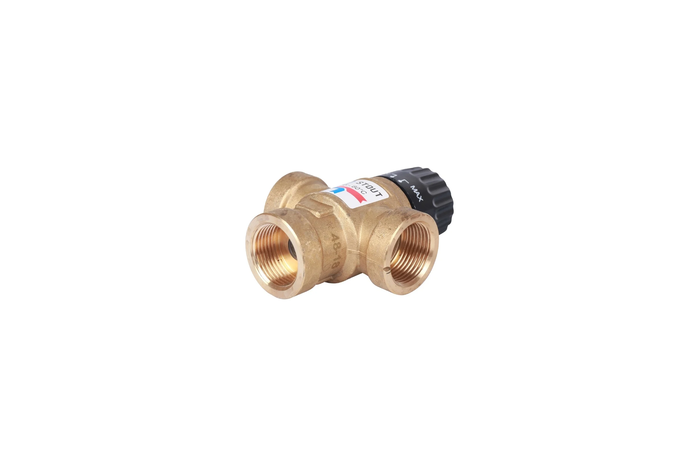 Термостатический смесительный клапан STOUT 3/4 ВР, 35-60°С, KV 1.6 SVM-0110-166020 RG008TIGEFMFRN