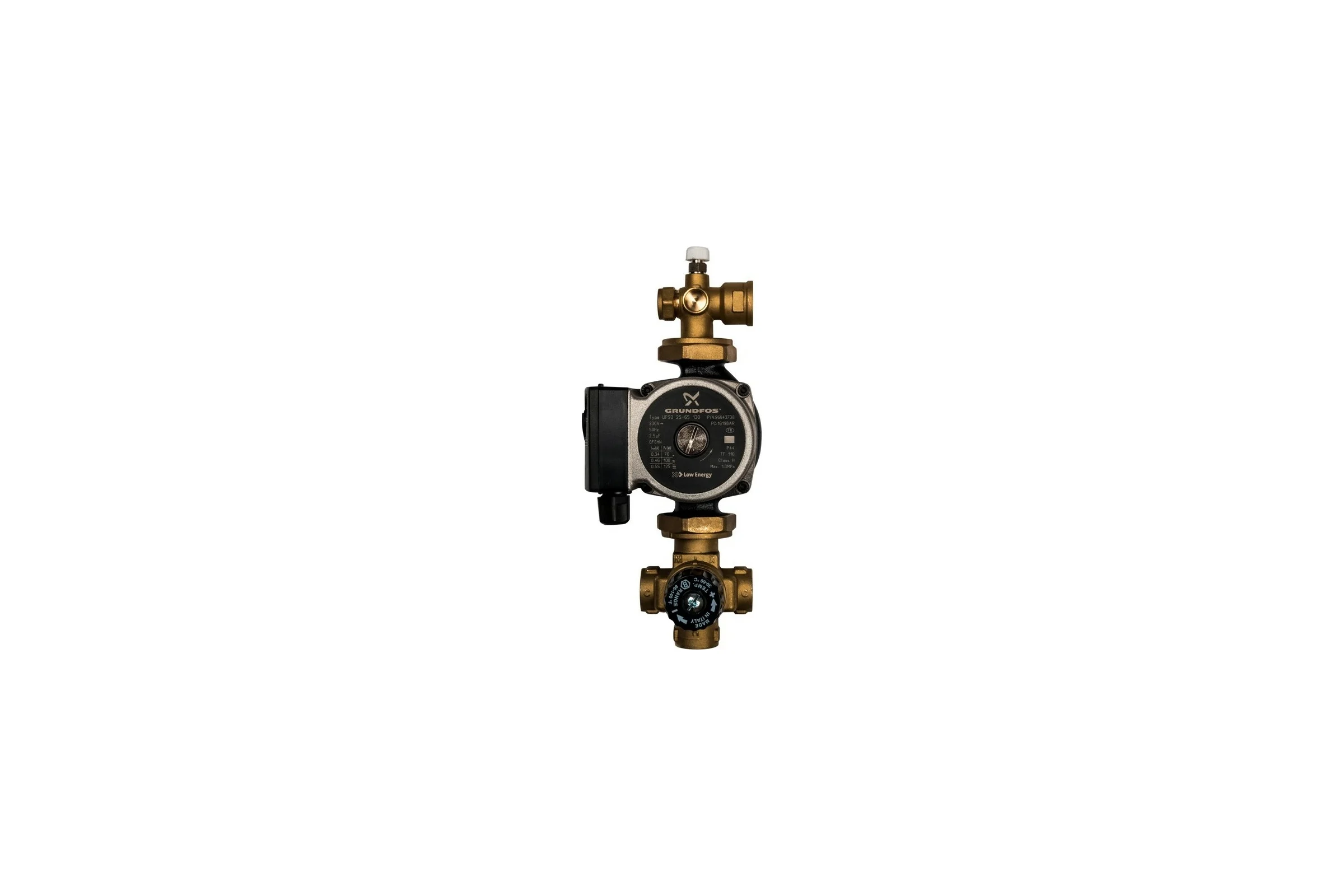 Насосно-смесительный узел STOUT с термостатическим клапаном Grundfos UPSO 25-65 130 SDG-0120-001002 RG008TIGHLOD93
