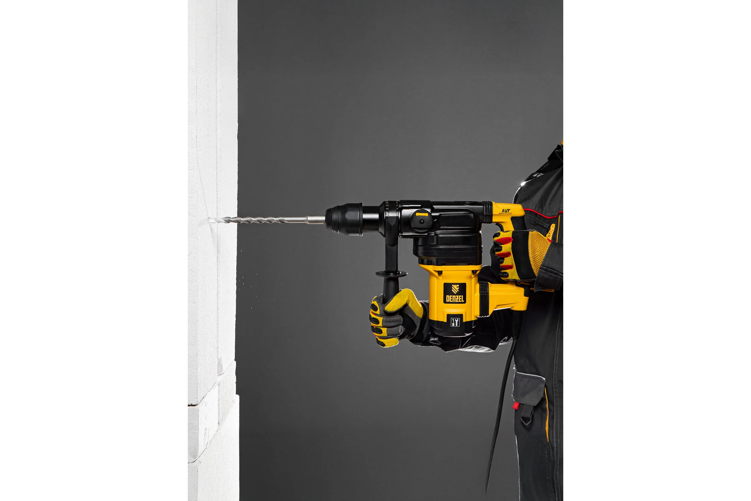 Электрический перфоратор DENZEL RHV-1050-38-max 26620