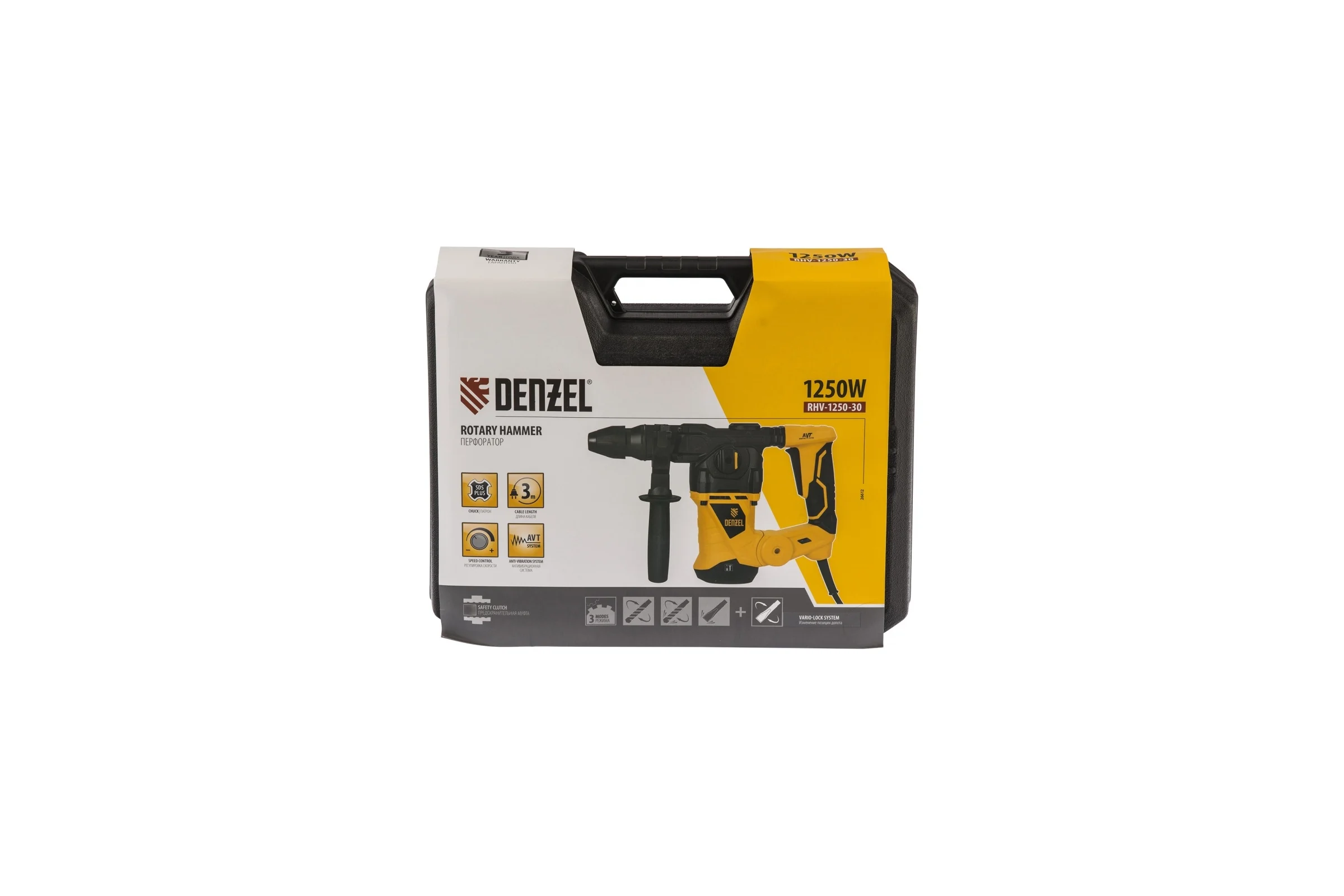Электрический перфоратор DENZEL RHV-1250-30 26612