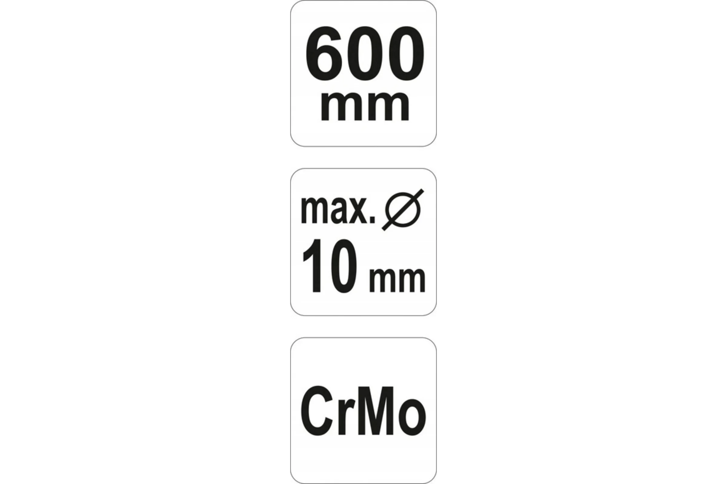 Болторез 600мм CrMo до 10мм YATO YT-1853