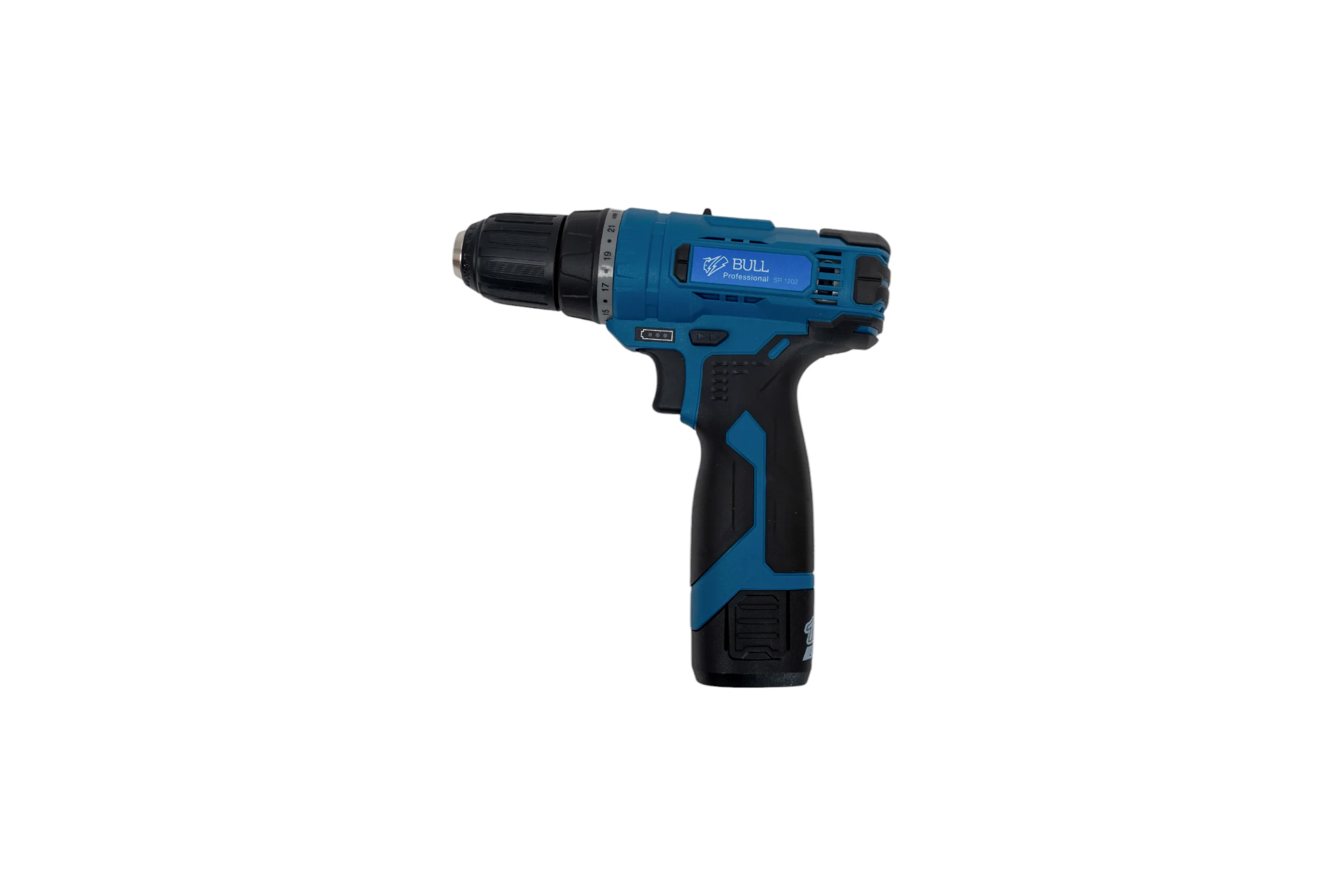 Аккумуляторная дрель-шуруповерт BULL SR 1202 в чемодане 329009