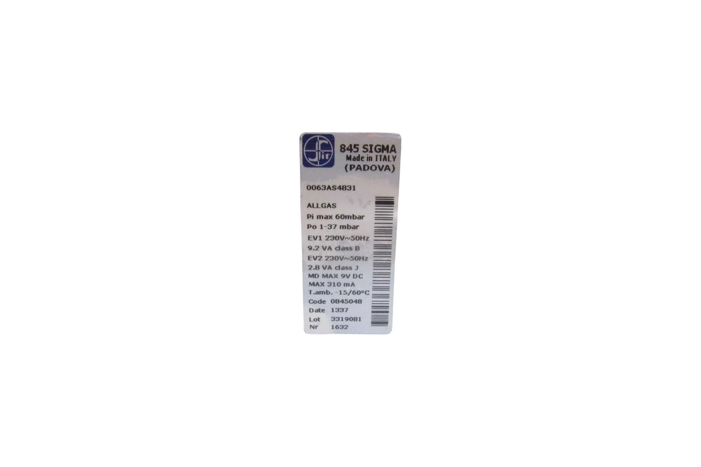 Газовый клапан Baxi SIT 845 SIGMA 5653610