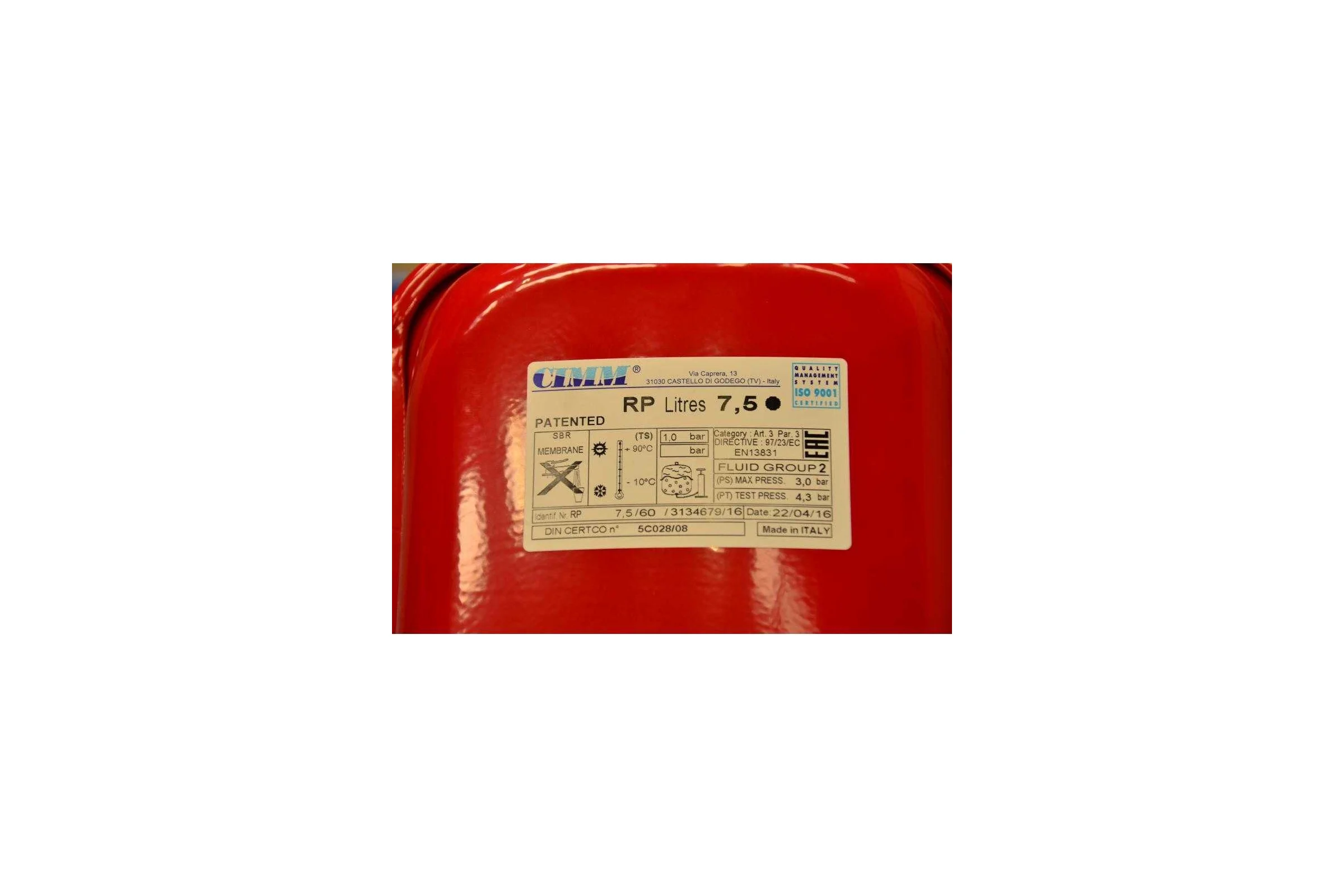 Расширительный бак Baxi 7.5 л, для NUVOLA 5629130