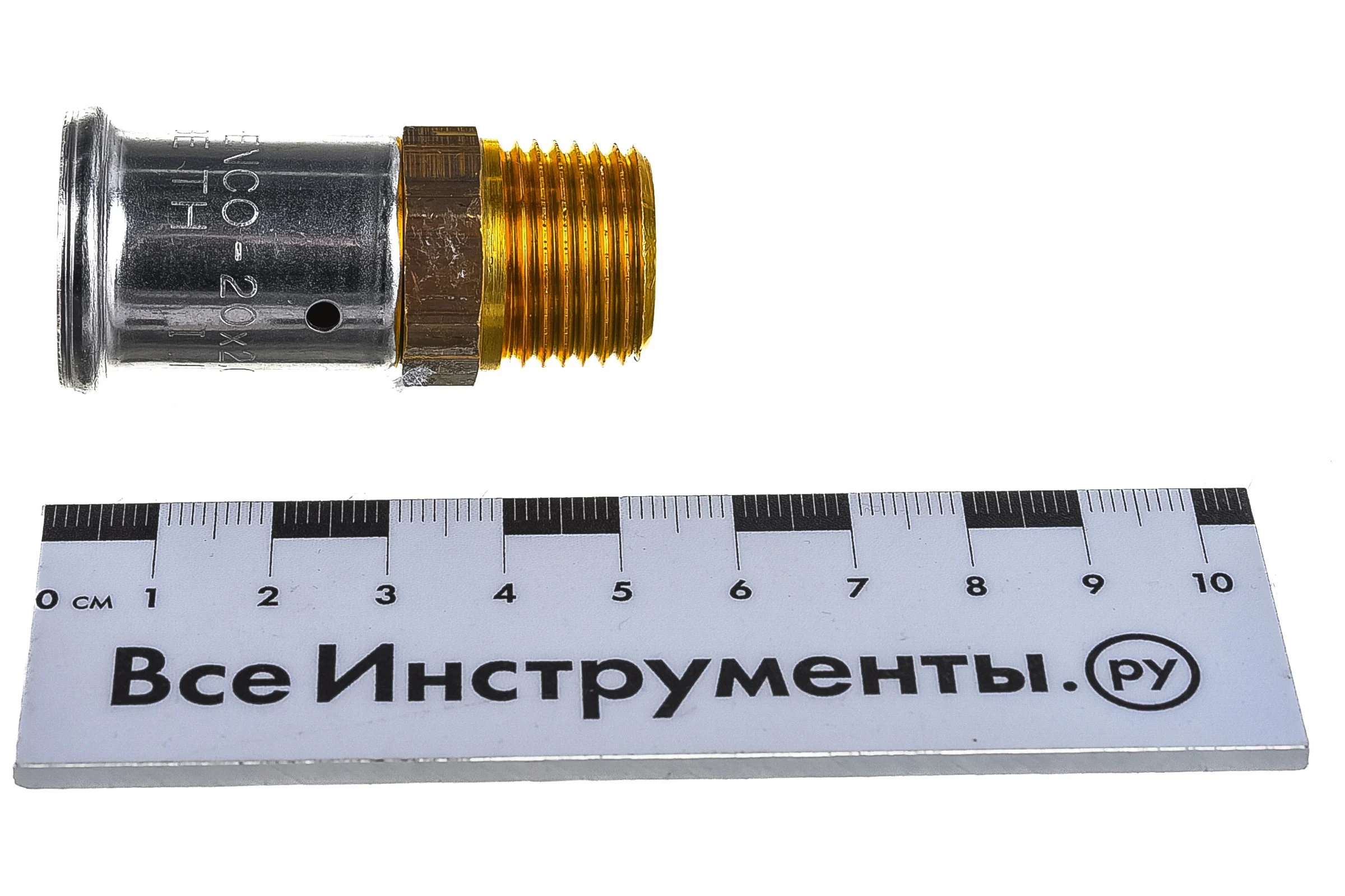 Муфта-пресс HENCO латунь, НР20x1/2, 17P-2004