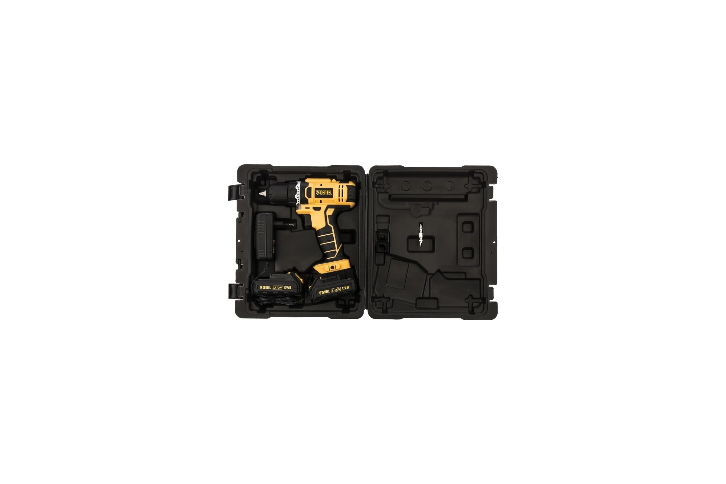 Аккумуляторная дрель-шуруповерт DENZEL CDL-12-02 26101