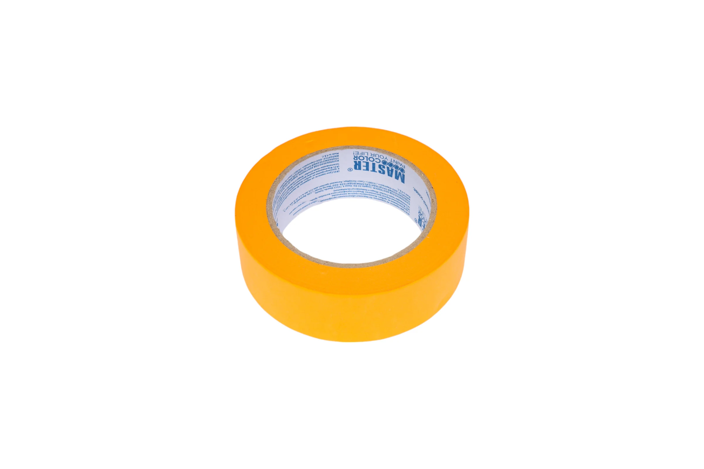 Малярная лента MASTER COLOR золотистая, рисовая бумага, термостойкая до 120C, 36 мм х 50 м 30-6126