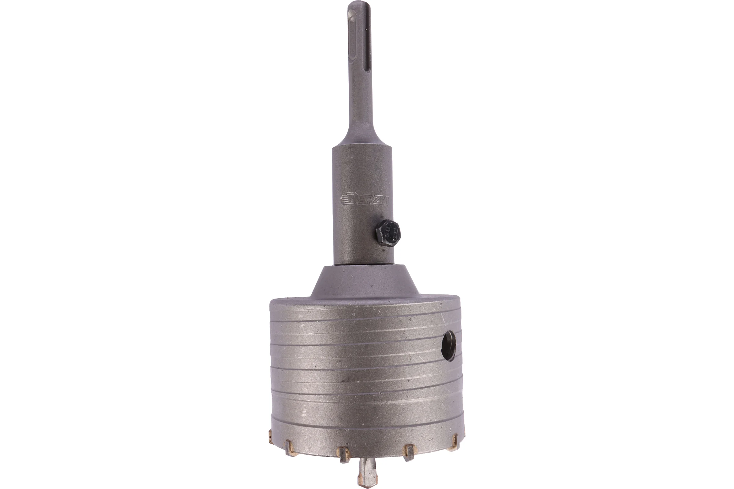 Коронка по кирпичу, камню, бетону 80 мм, М22, SDS-plus для перфоратора DERZHI 8306-011