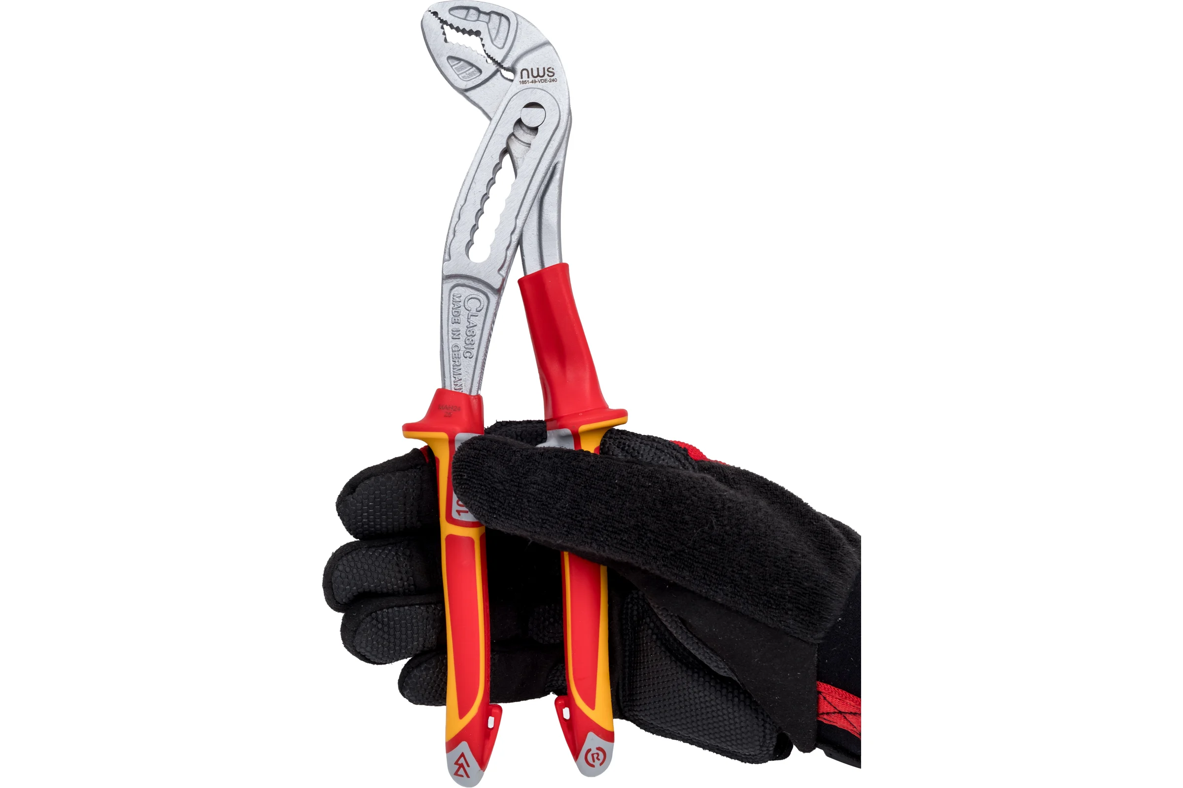 Переставные клещи NWS ClassicPlus диэлектрические, 1000В 1651-49-VDE-240