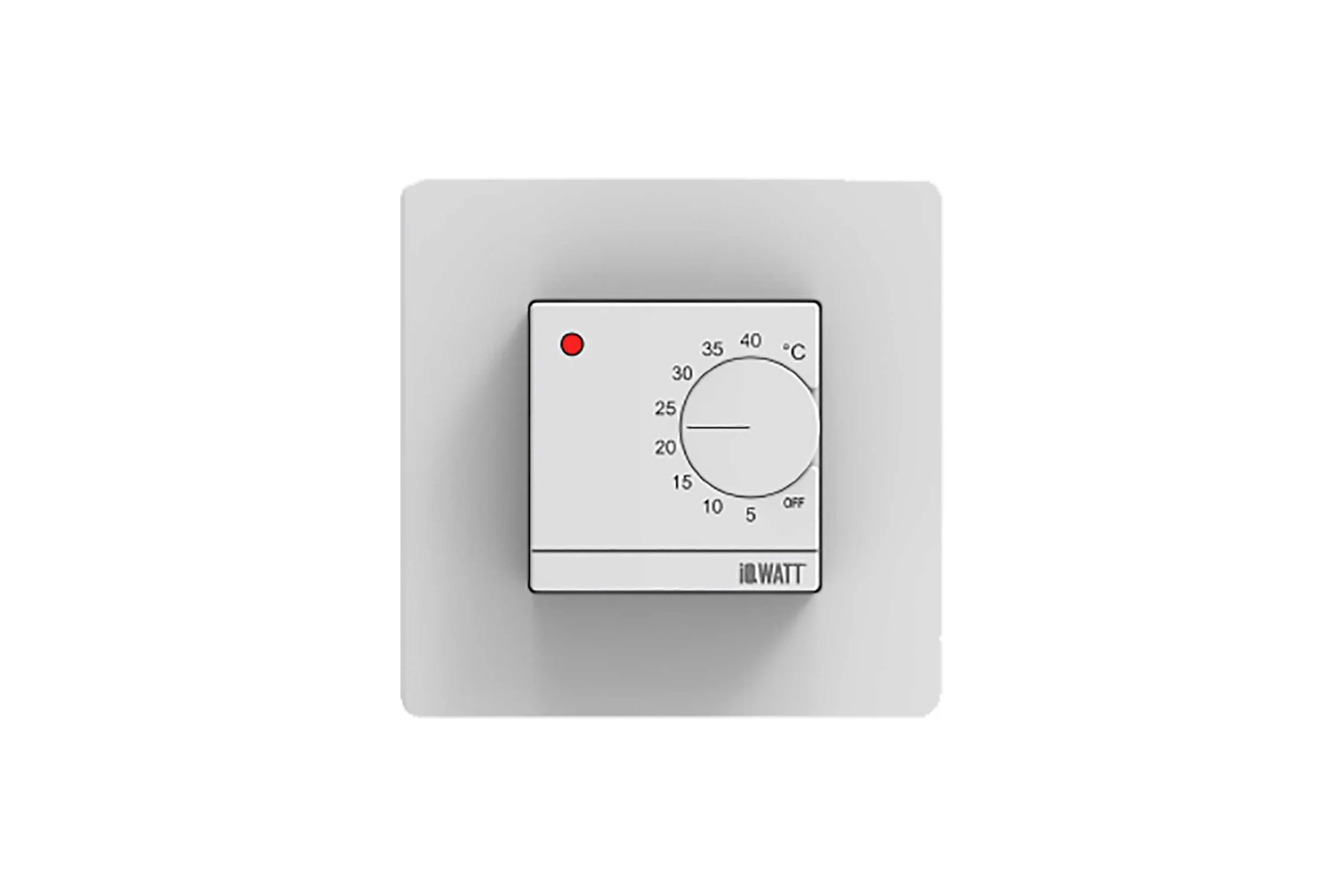 Электронный терморегулятор IQWATT iq thermostat d механическое управление (белый) 400100