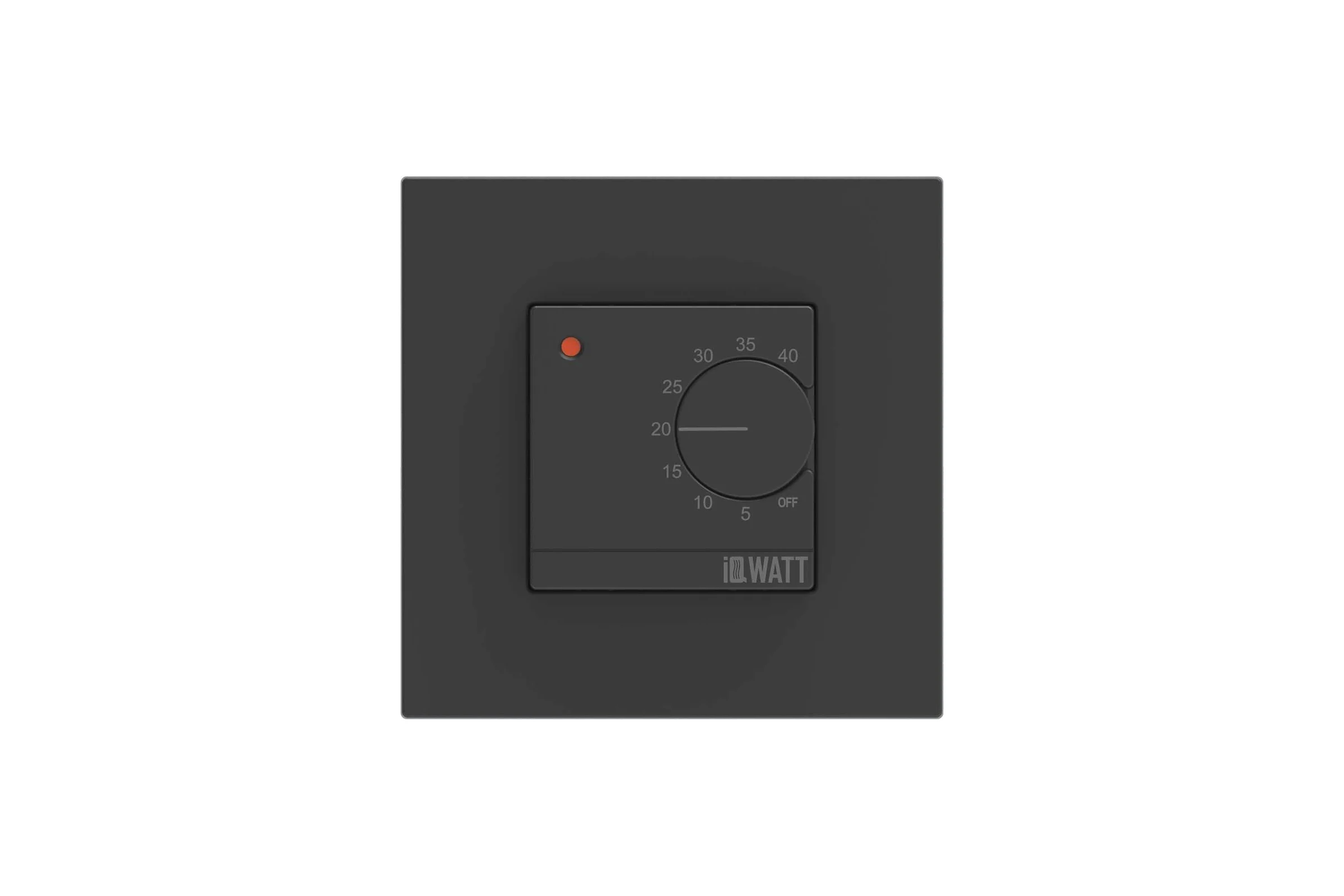 Электронный терморегулятор IQWATT iq thermostat d механическое управление (черный) 400101