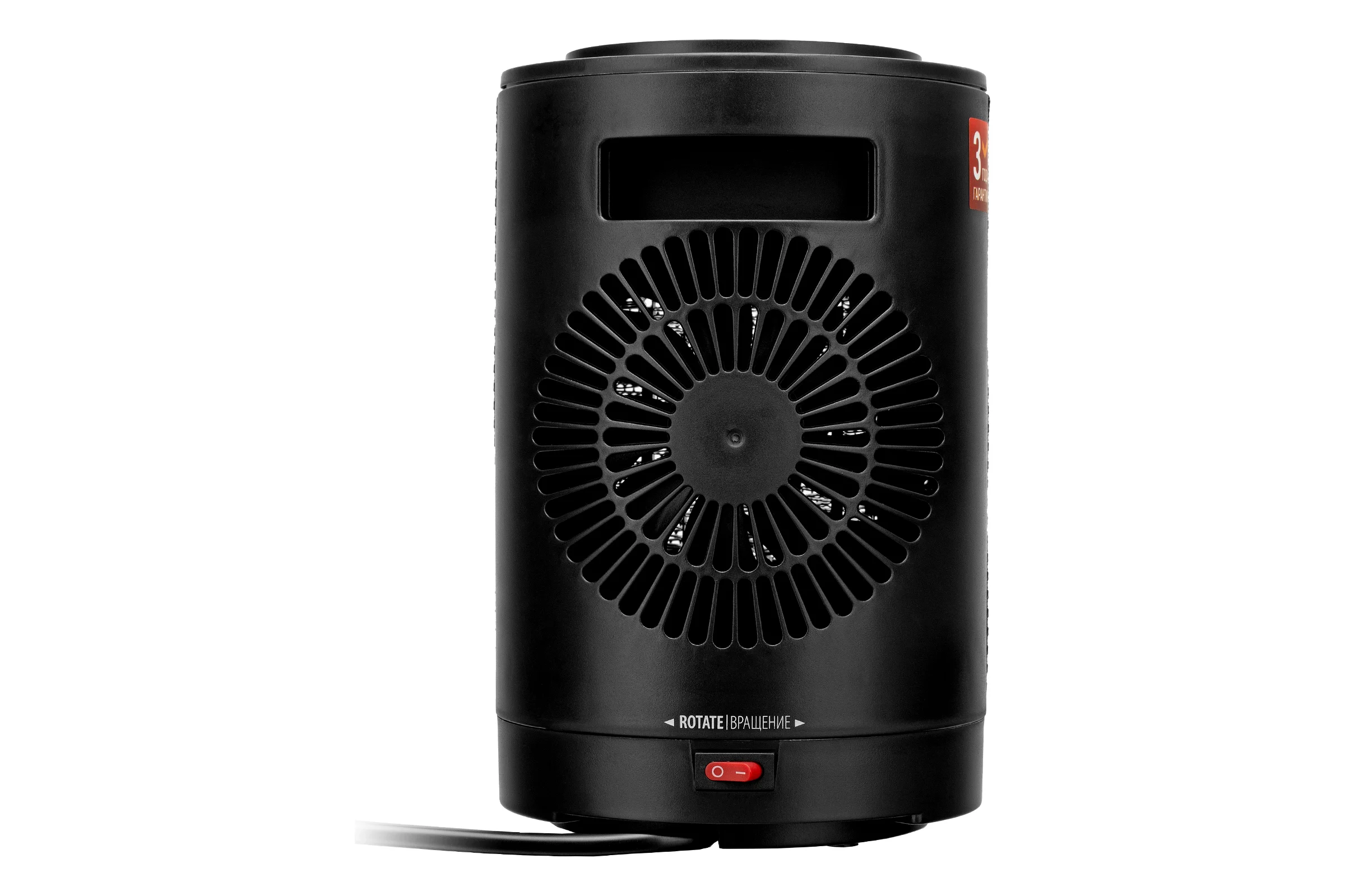 Керамический тепловентилятор Denzel dtfc-1200s, вращение, 3 режима, вент., нагрев 600/1200 Вт 96411
