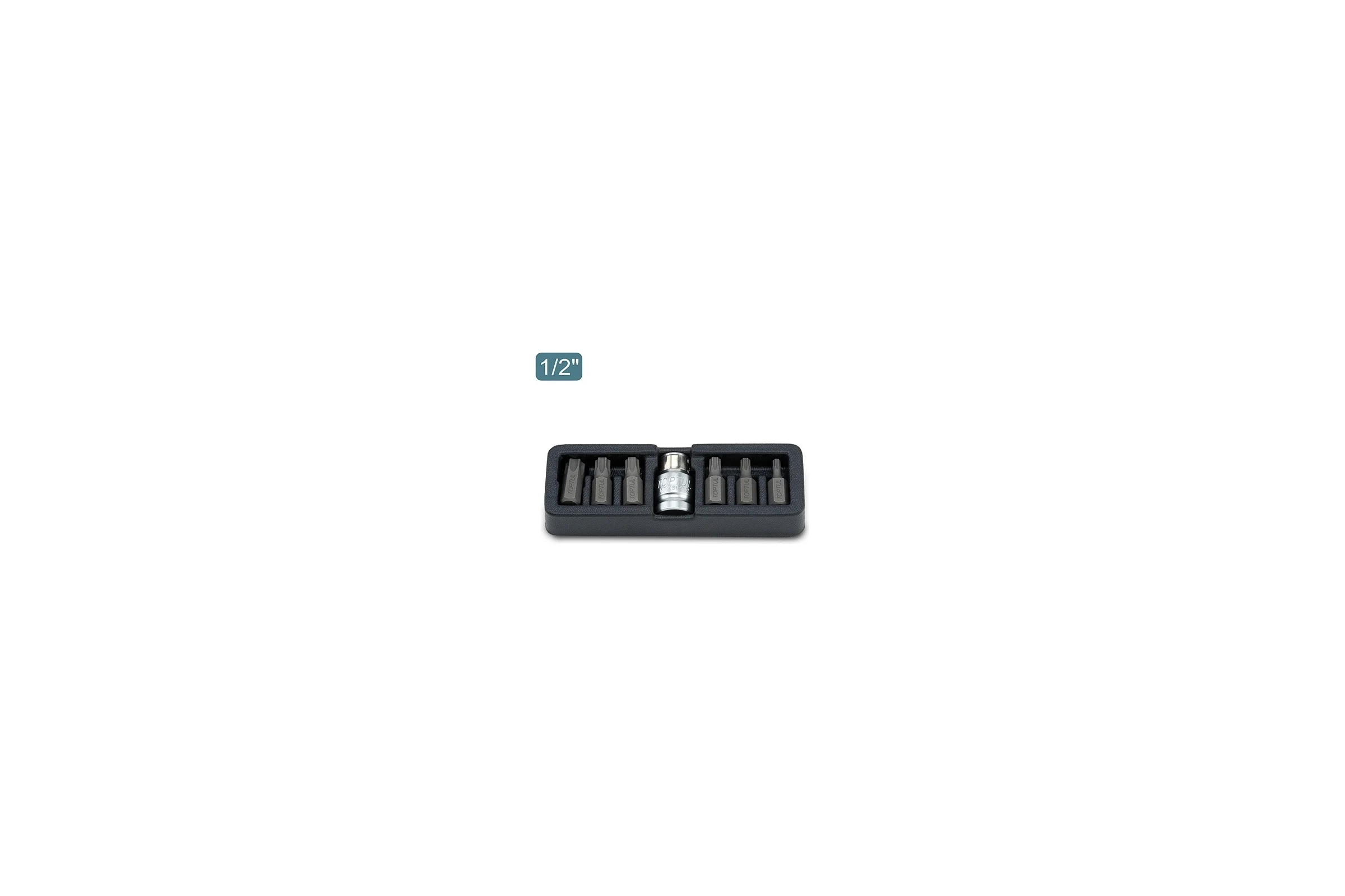 Набор бит TORX 1/2" Т25-Т55 + переходник 1/2", 7 предметов TOPTUL GAAT0705