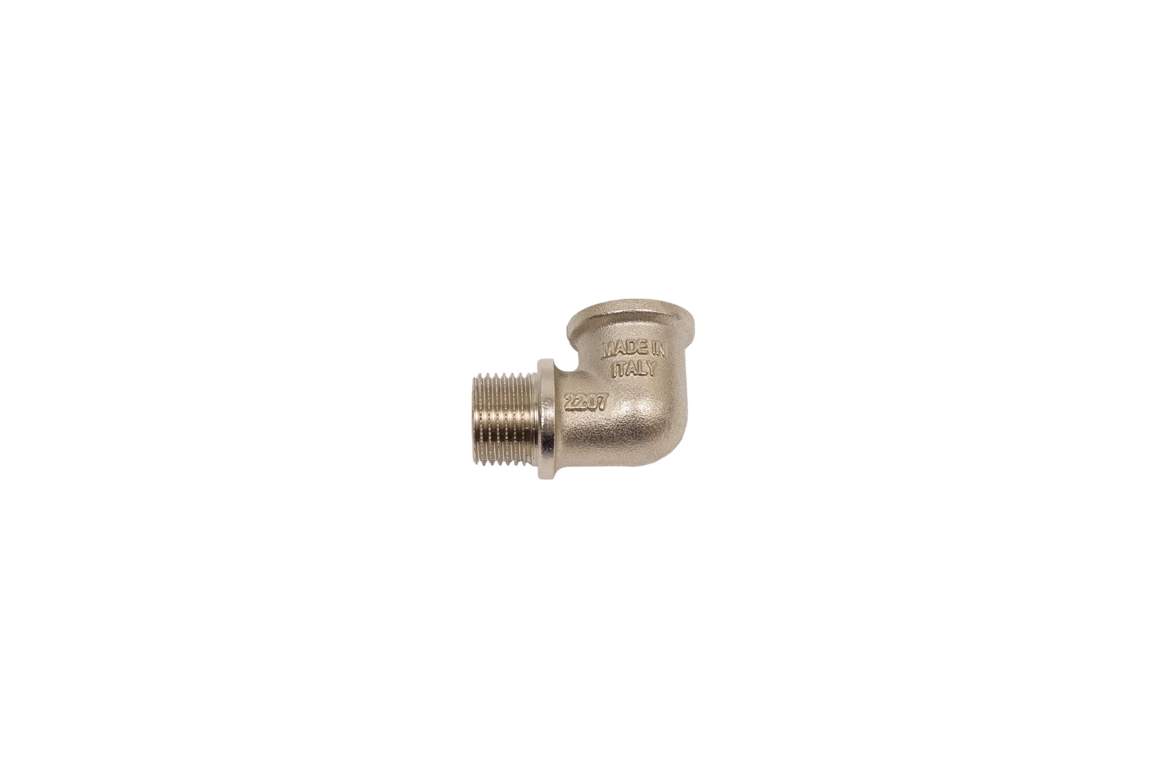 Угол Uni-Fitt НВ 1/2" с упором никелированный 612N2200