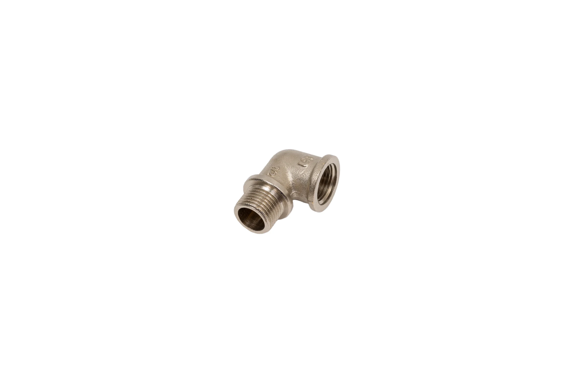 Угол Uni-Fitt НВ 1/2" с упором никелированный 612N2200
