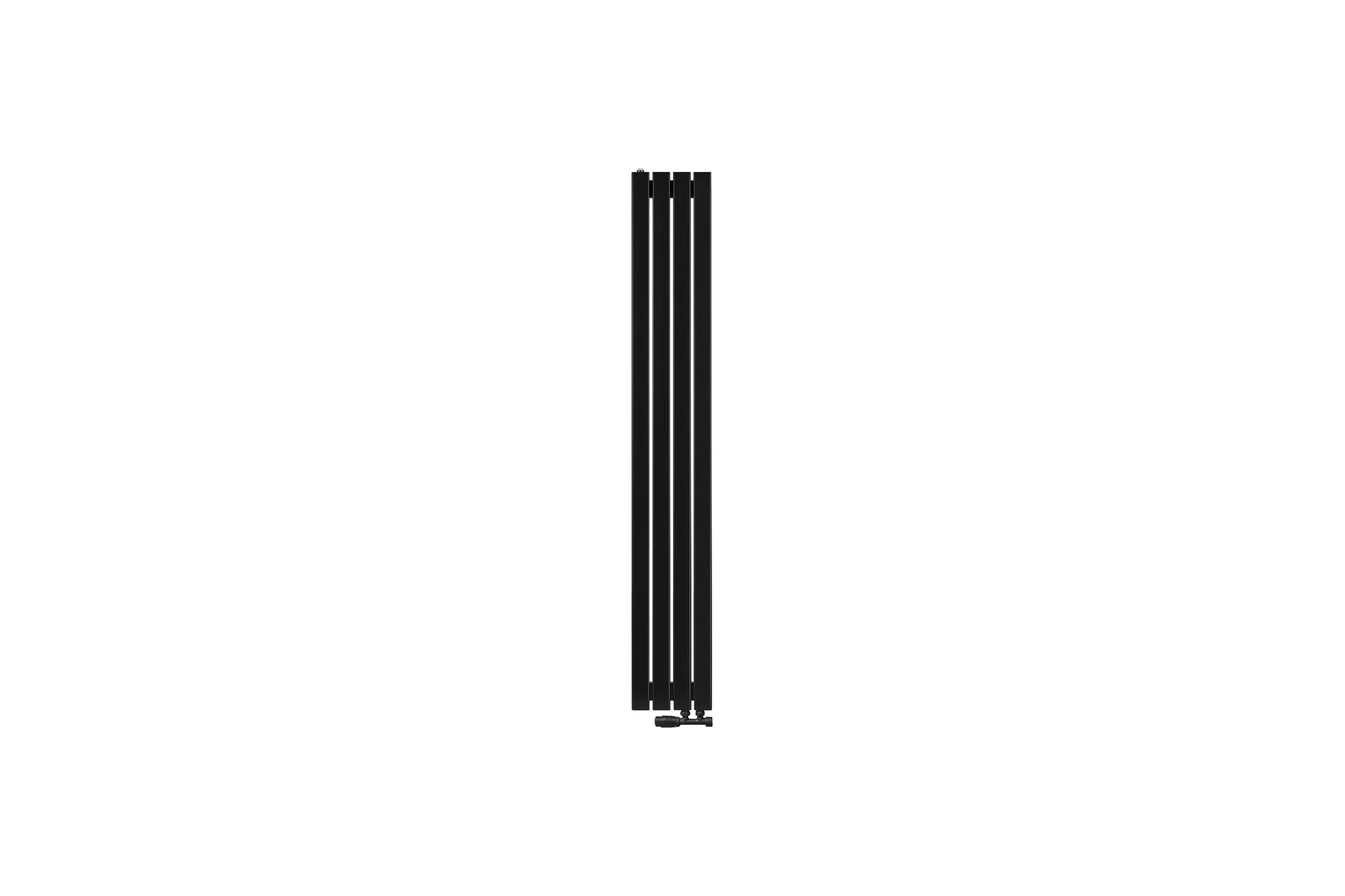 Вертикальный радиатор c нижним подключением, ARBIOLA Liner V 1800-36-04 VR, RAL 9005 матовый черный 254690